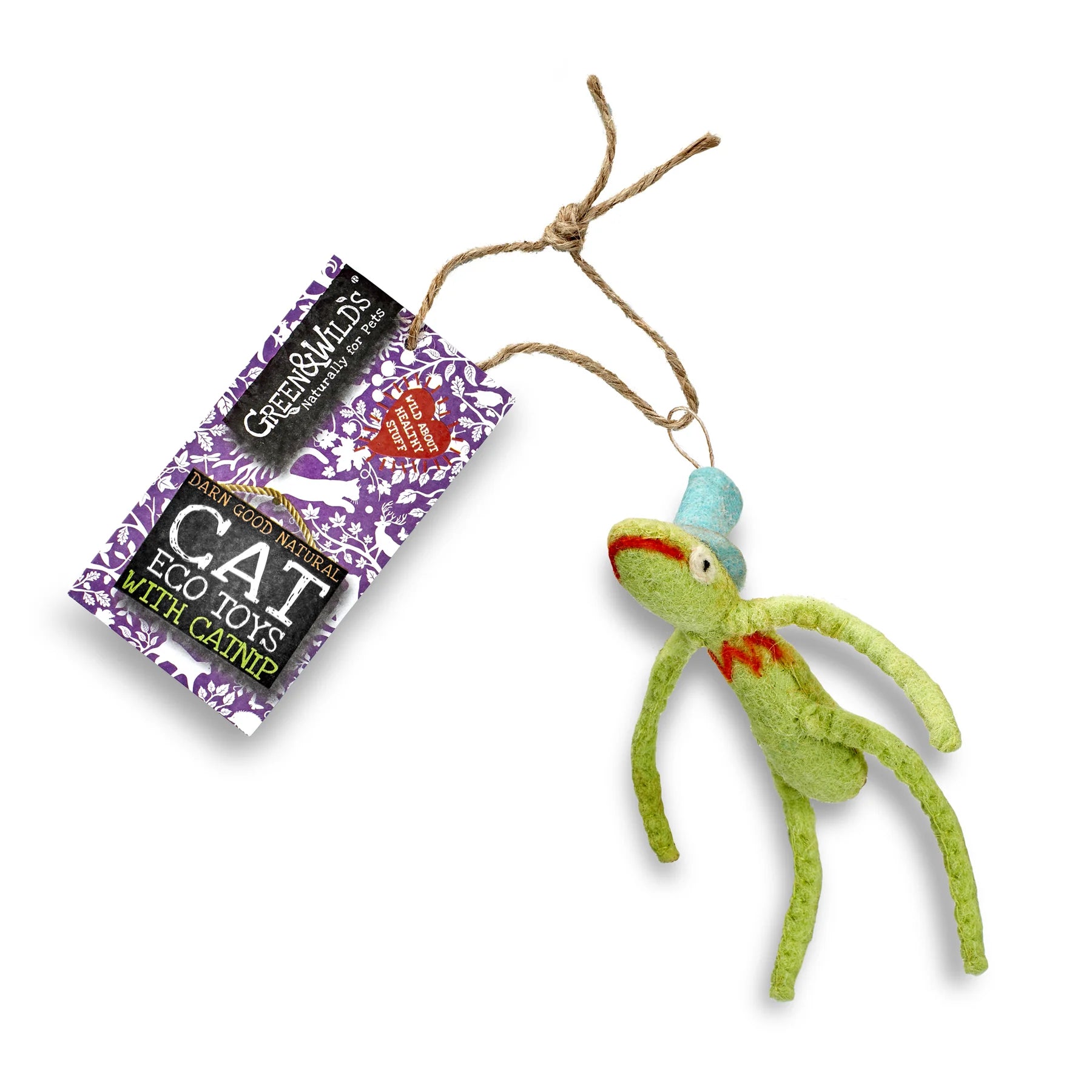 (GW) Freddy Froglegs Eco Cat Toy with Catnip