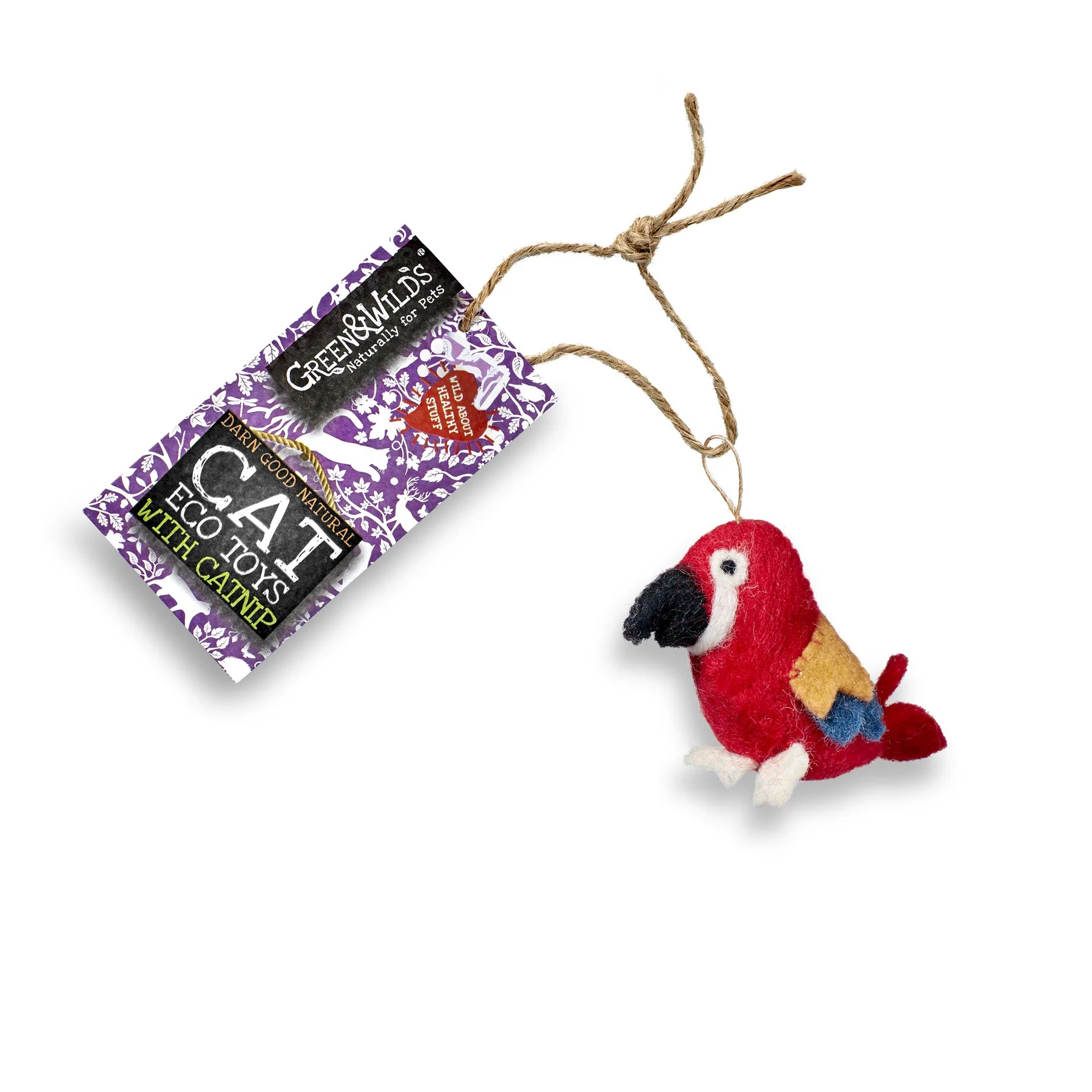 (GW) Polly Parrot Eco Cat Toy with Catnip