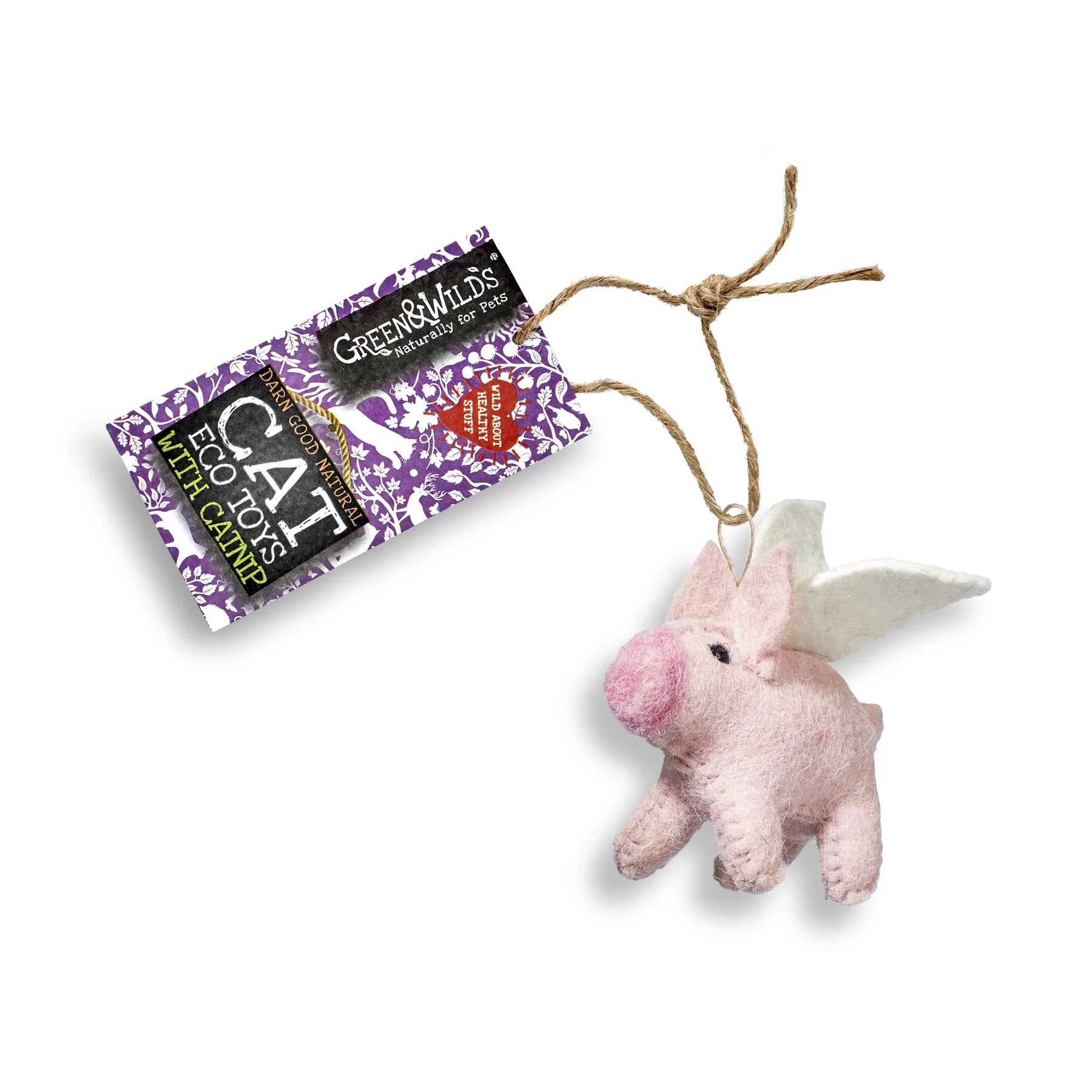 (GW) Piggie Sue Eco Cat Toy with Catnip