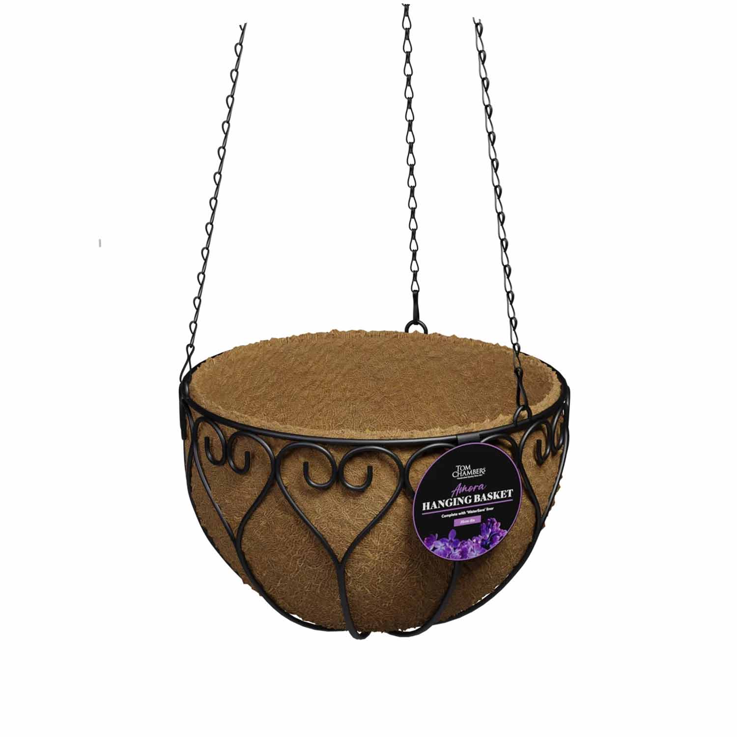 Amora Hanging Basket C/W Liner - 35cm