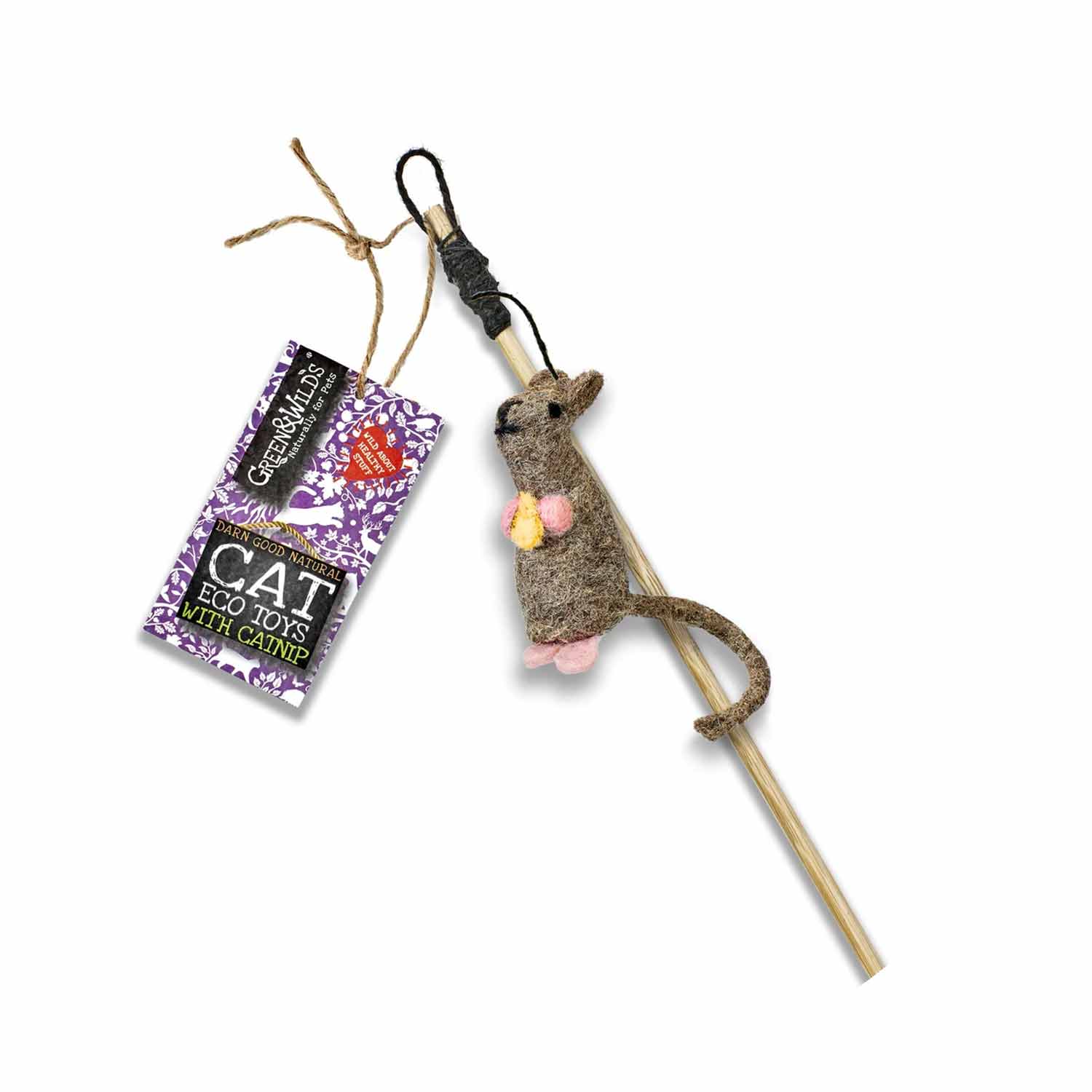 (GW) Baby Belle Eco Cat Teaser Toy with Catnip
