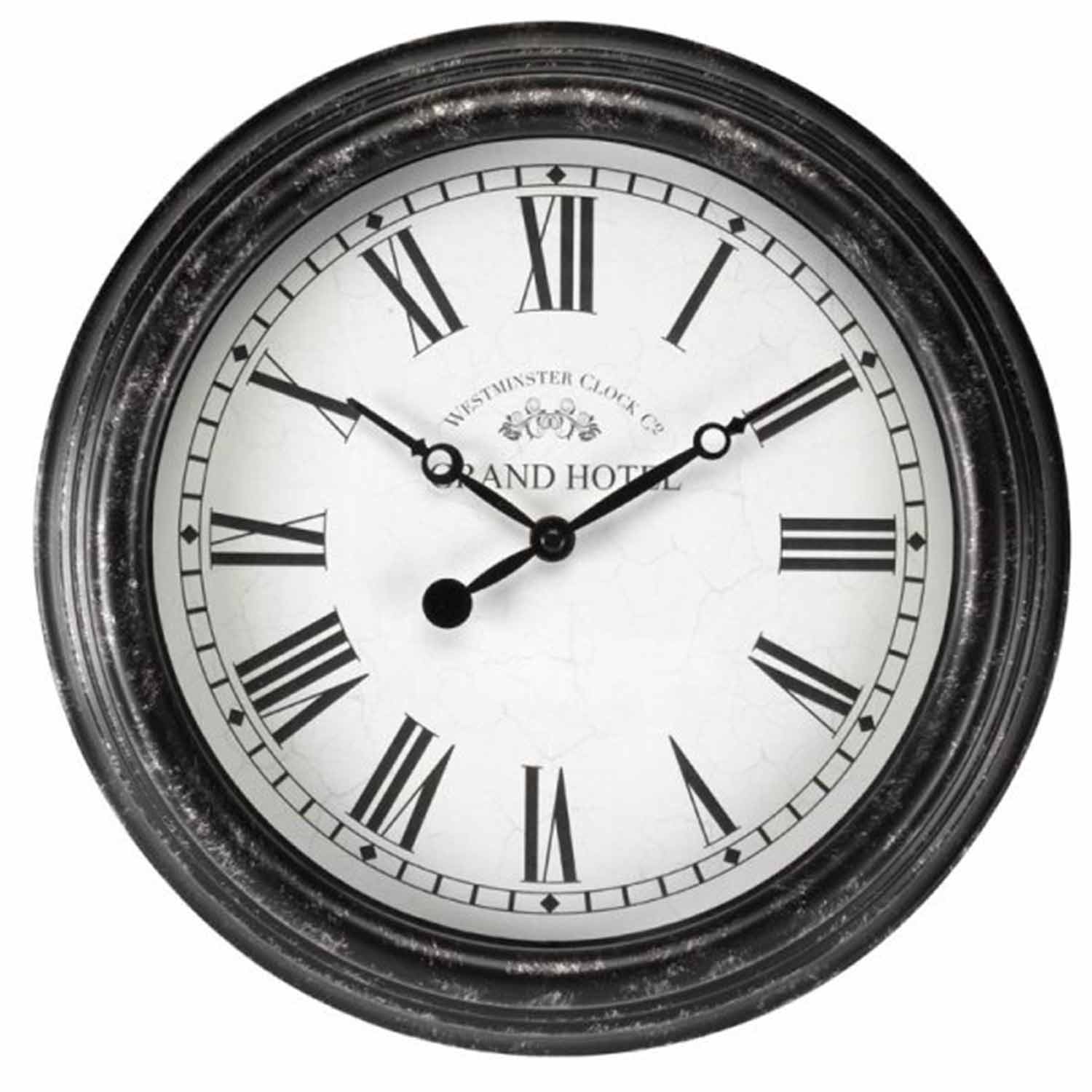 Biarritz 12" Wall Clock Black