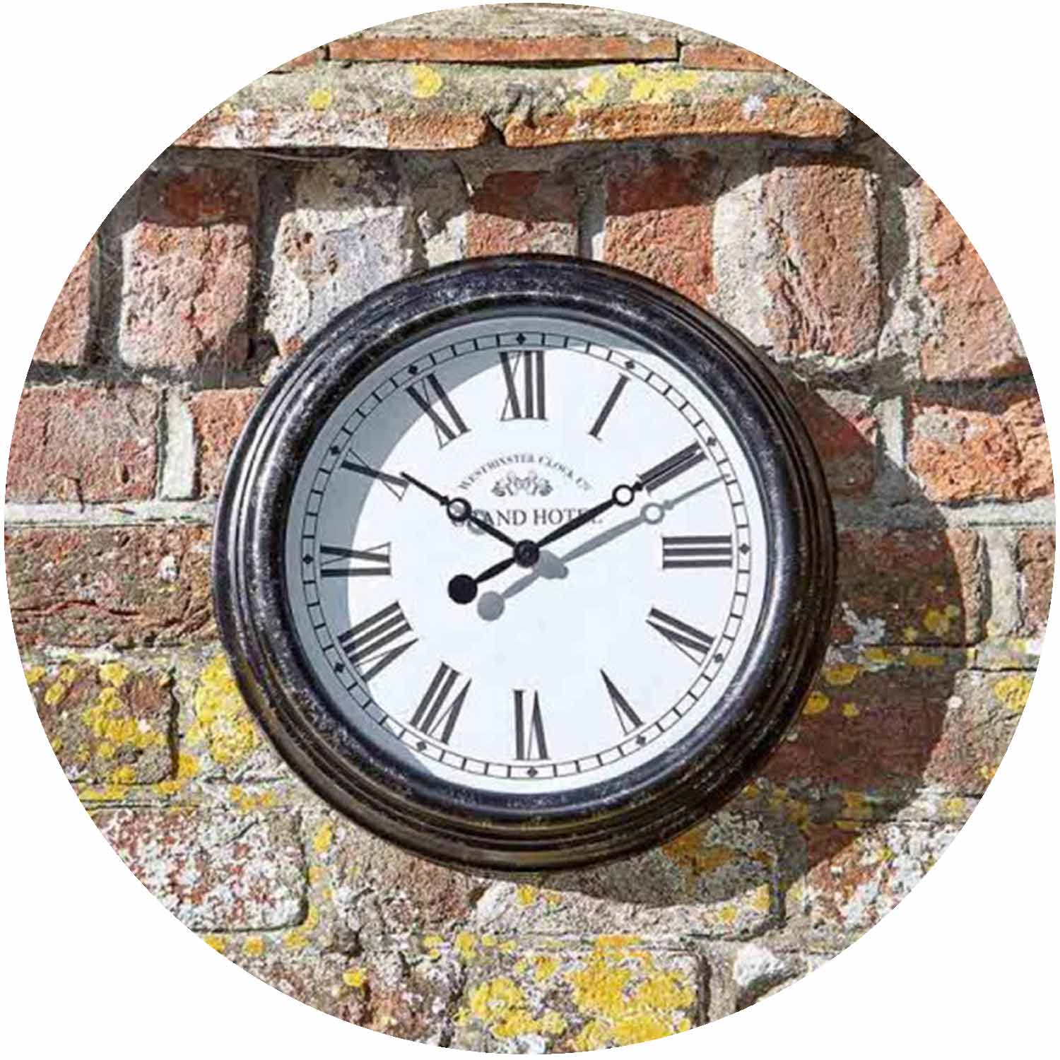 Biarritz 12" Wall Clock Black