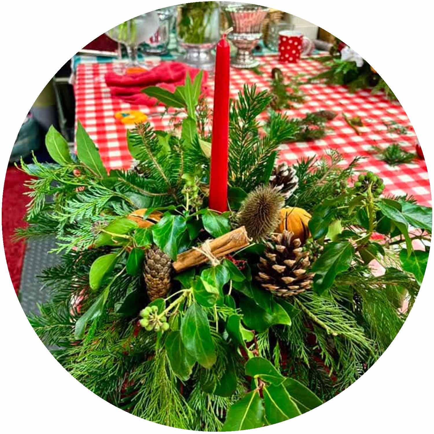 Christmas Table Arrangement Workshop - Sunday 14th December