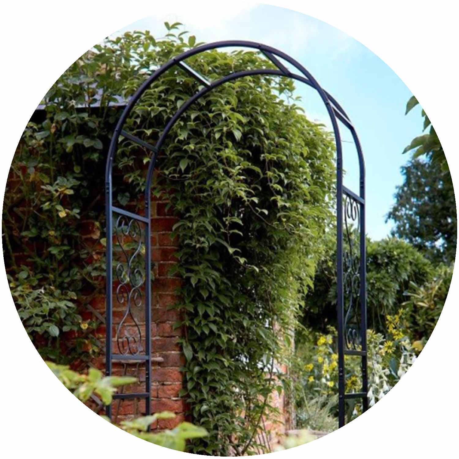 Eden Garden Arch - Pewter