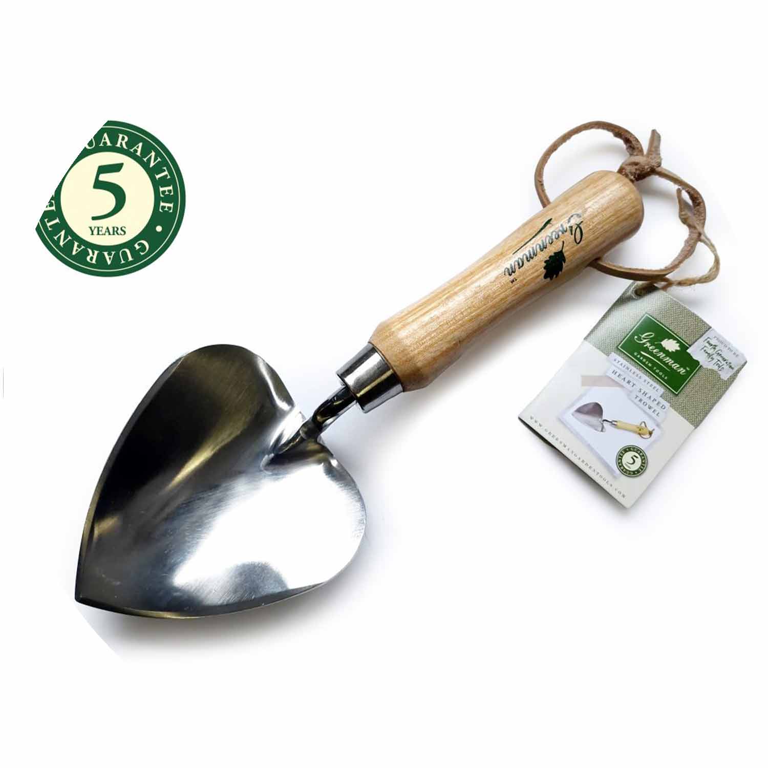 Greenman Stainless Steel Heart Shaped Trowel
