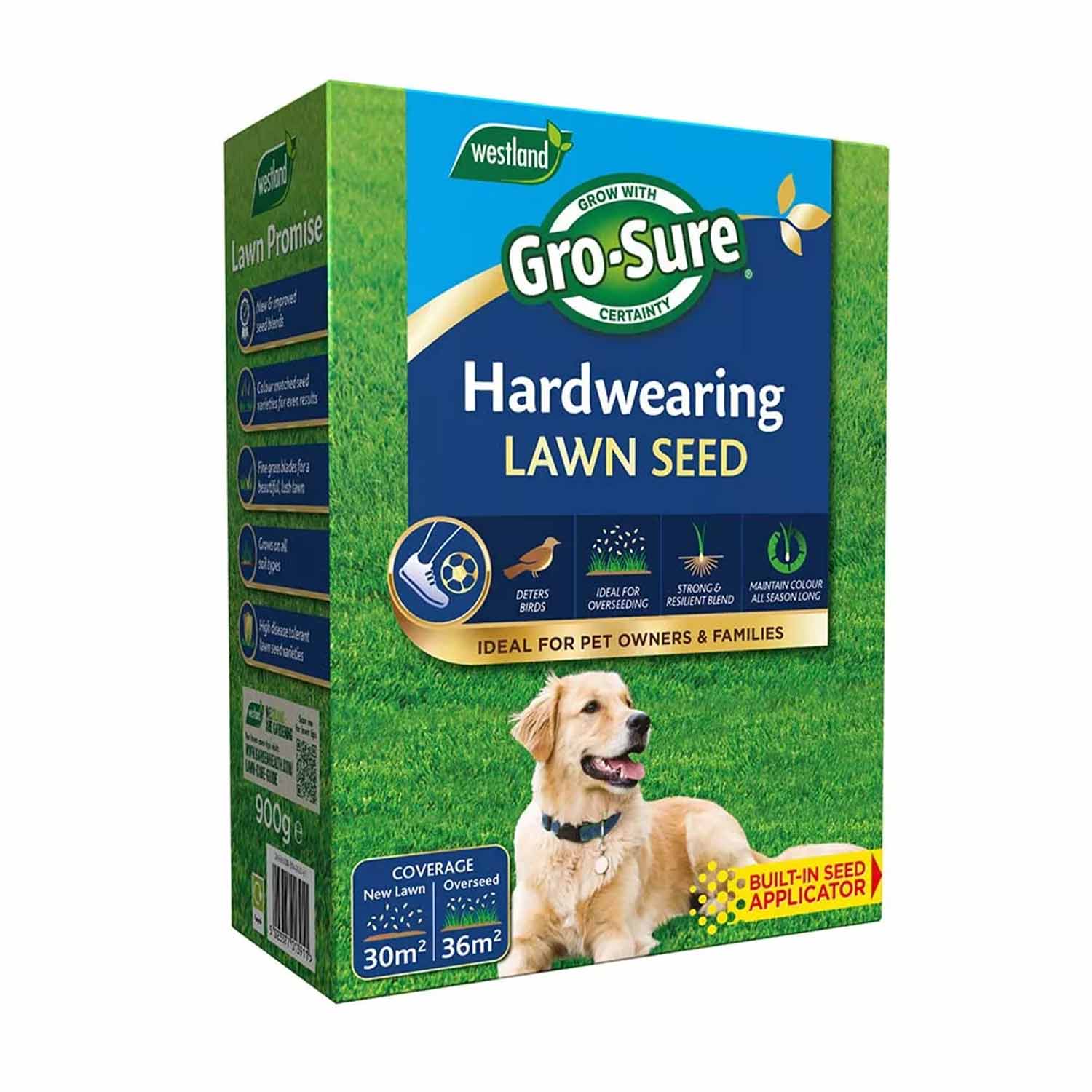 Gro-Sure Hard Wearing Lawn Seed Box 30m2