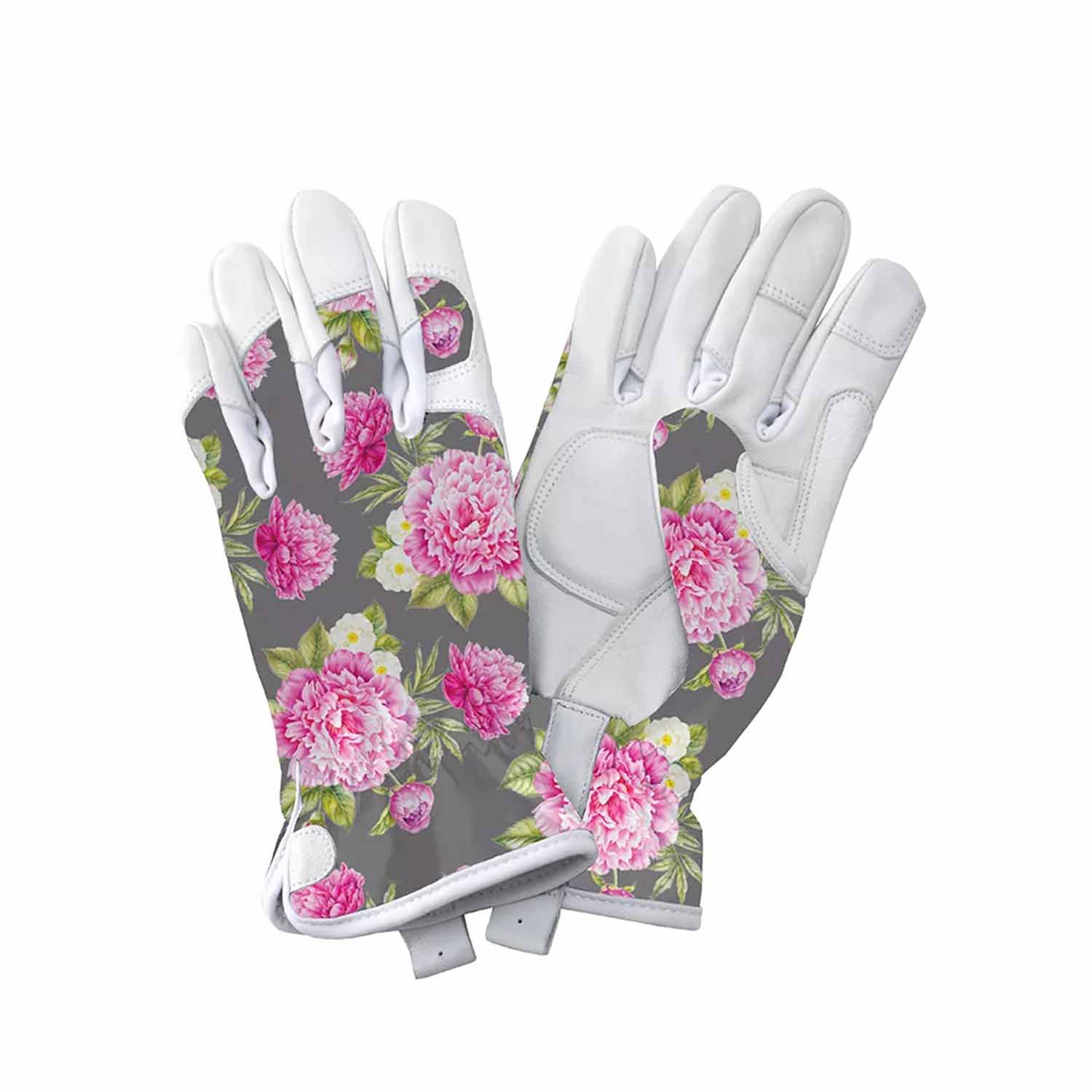 Leather Gloves Peony Grey