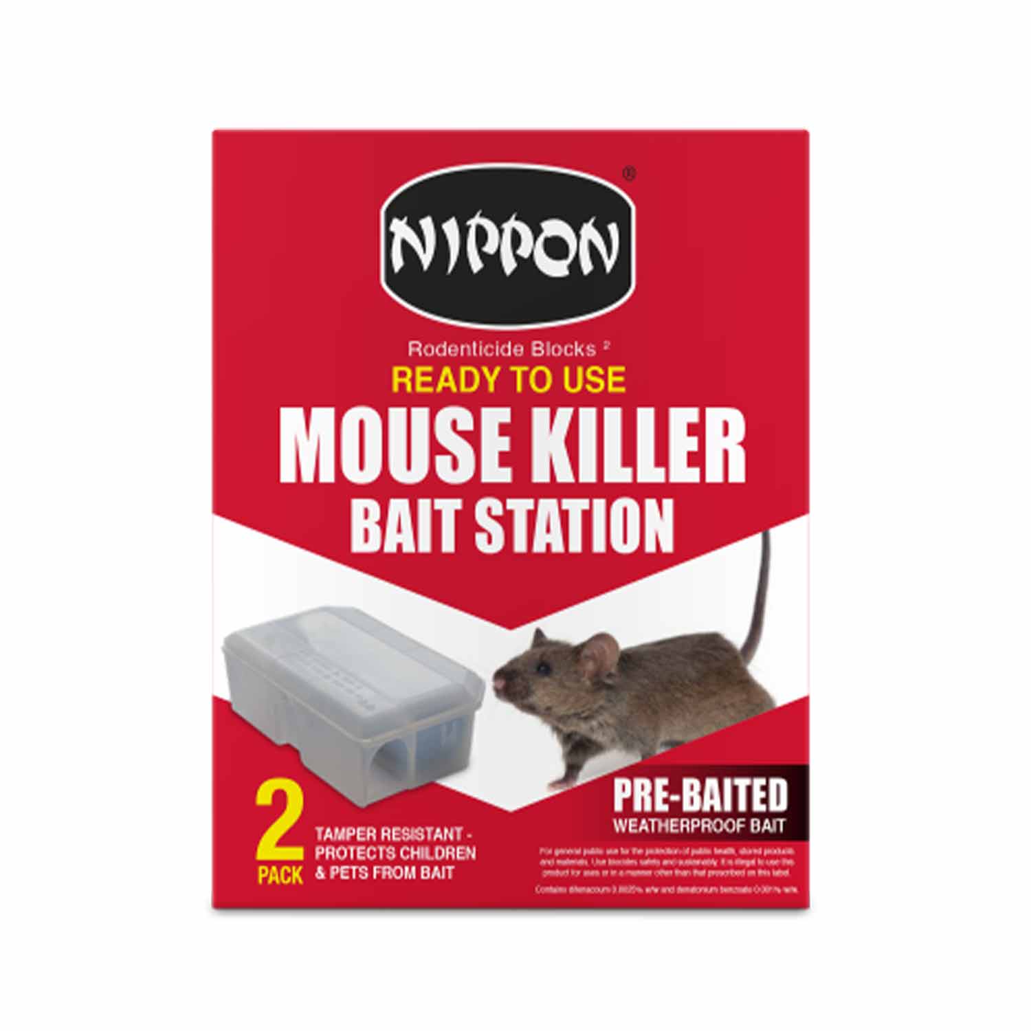 (VX) Nippon Mouse Killer Bait Station RTU 2 Pack