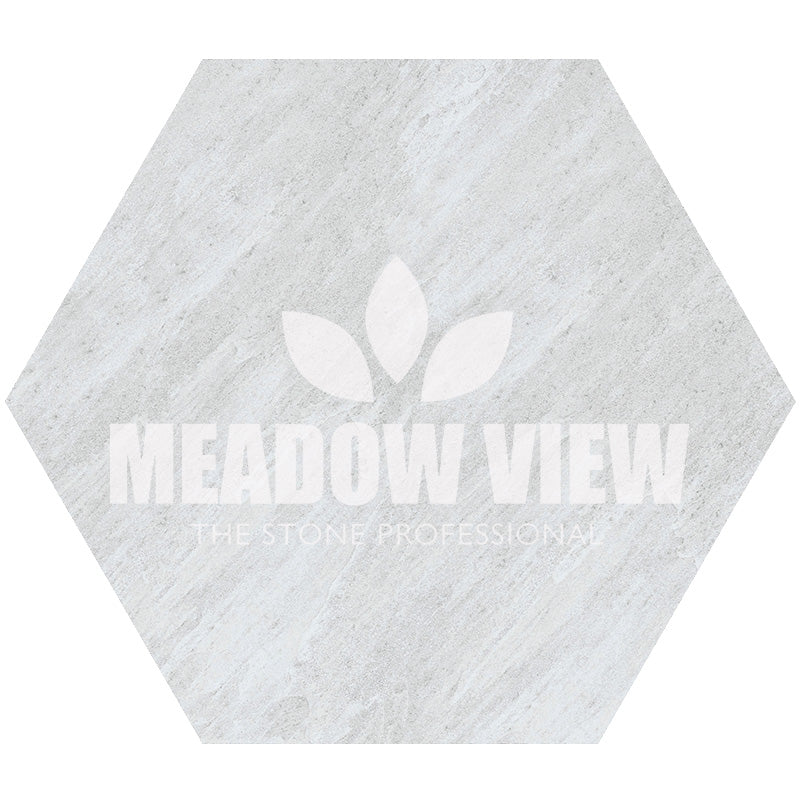 Hexagonal Porcelain Oatmeal Stepping Stone 600mm