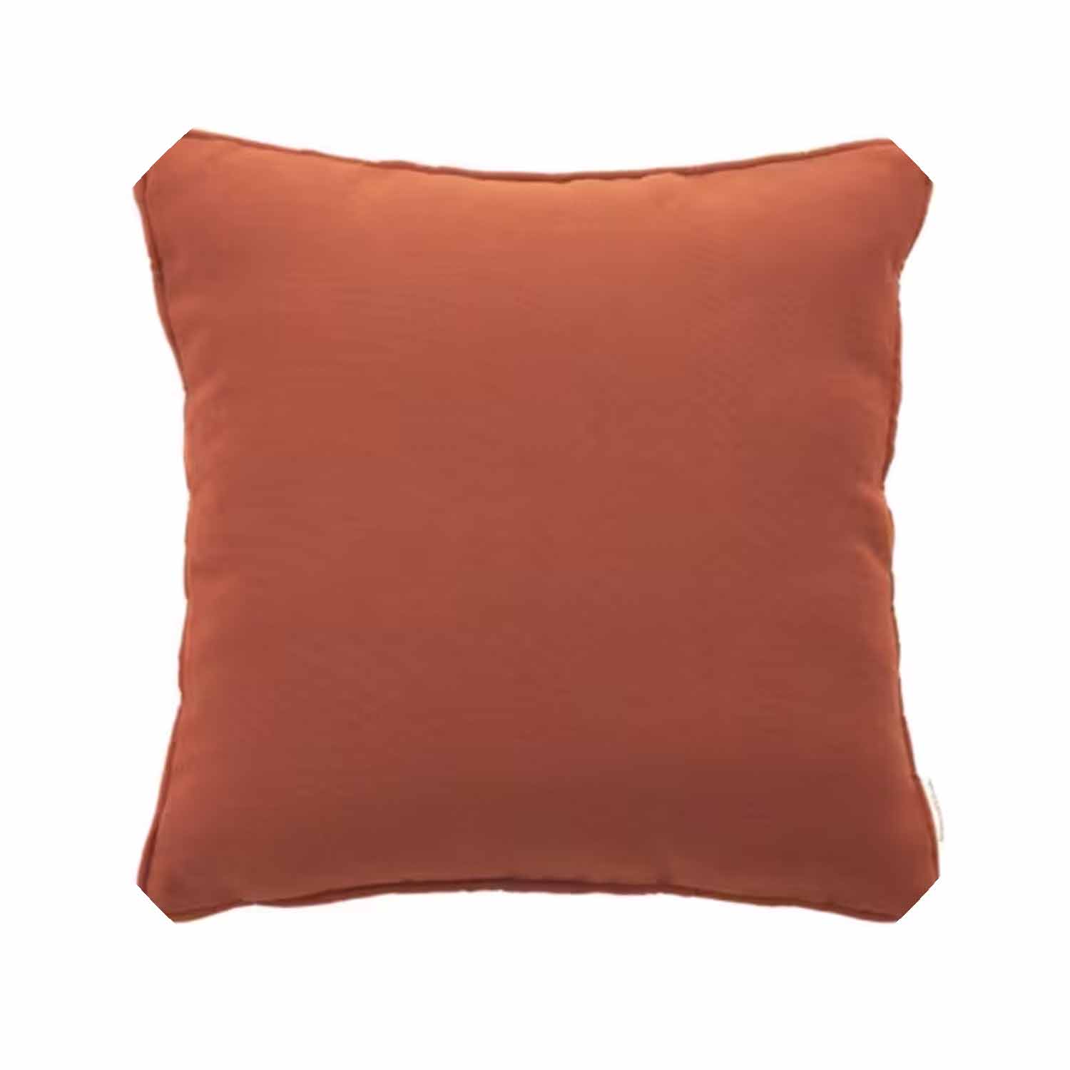 Terracotta Plain Piped Cushion (Reg)