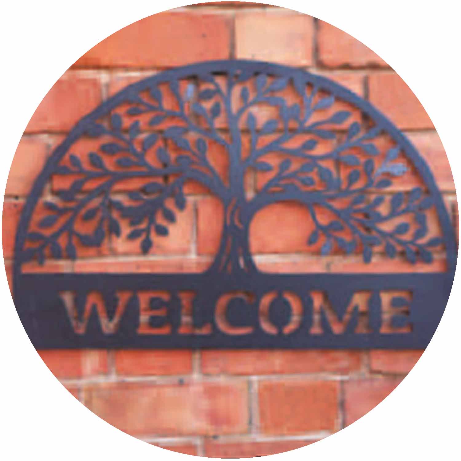 (EC) Welcome Sign Black 60cm