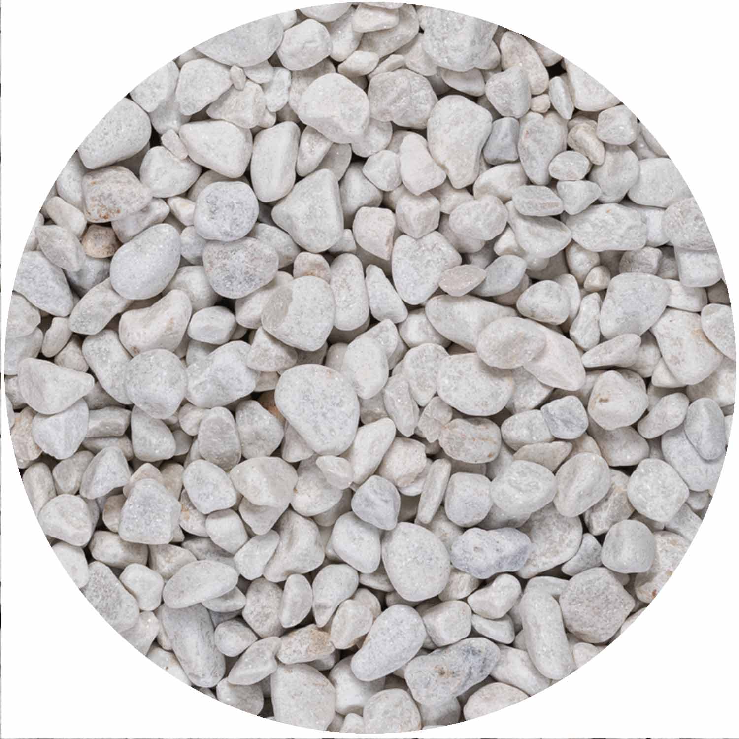 White Pebbles Pot Topper 20-40mm