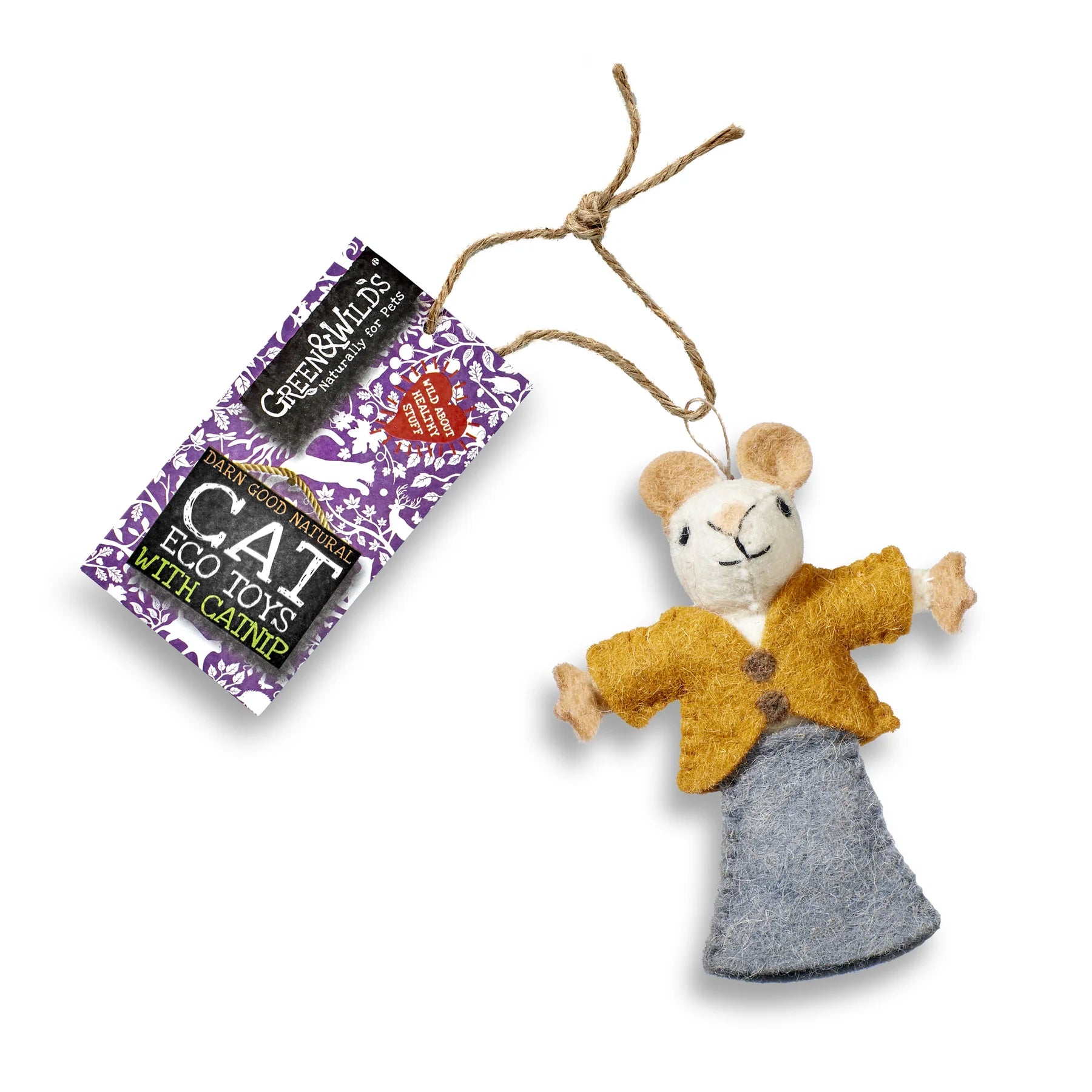 (GW) Nanny Mouse Eco Cat Toy with Catnip
