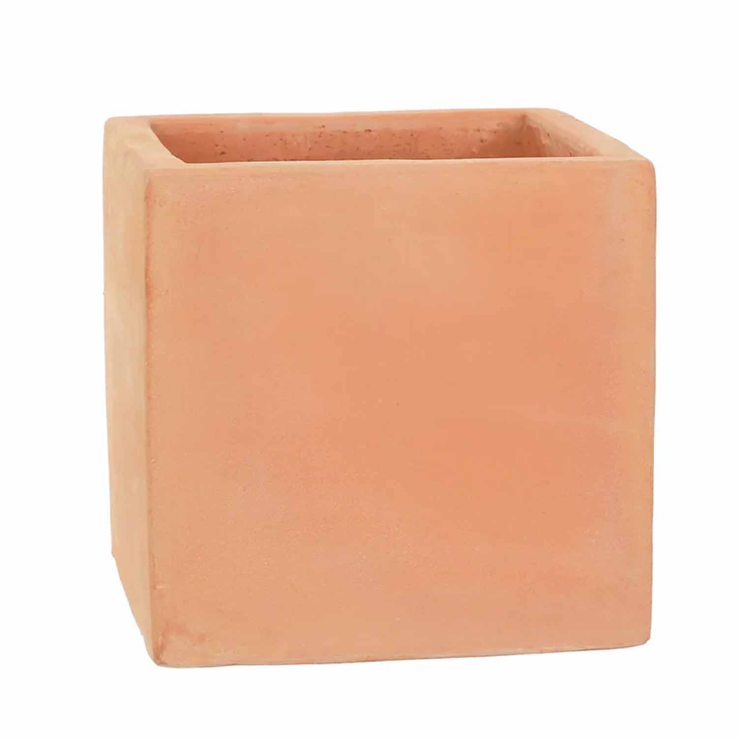 16cm Terracotta Cube