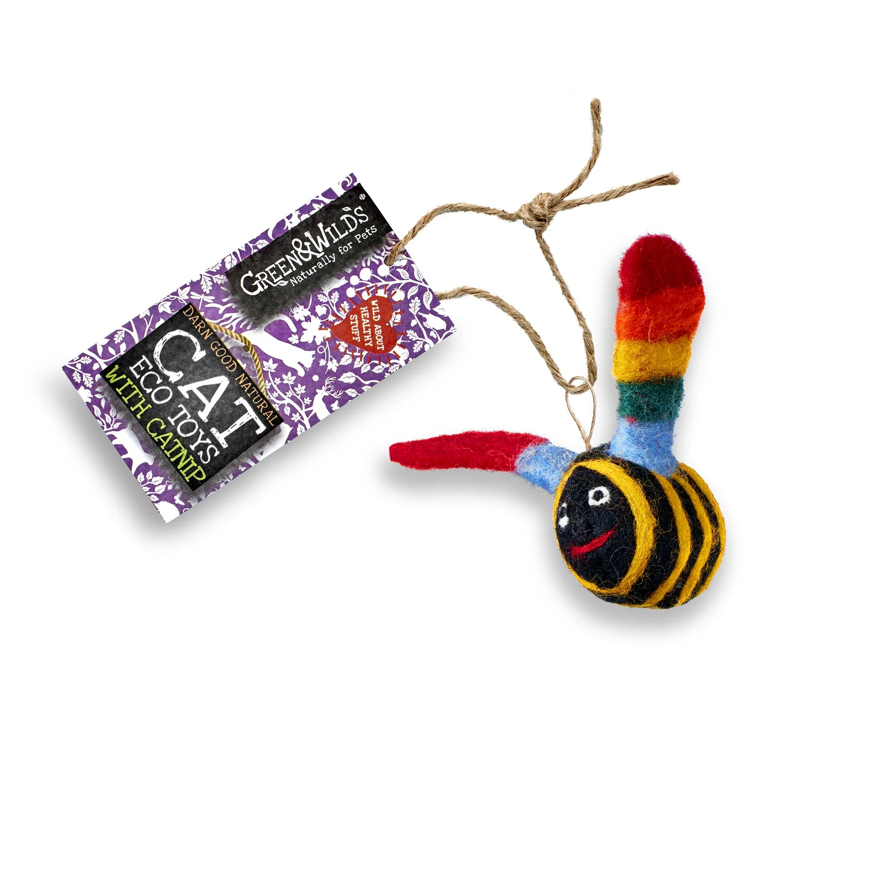 (GW) Buzz Bee Eco Cat Toy with Catnip