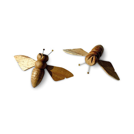 Large Wooden Bees 8.5cm