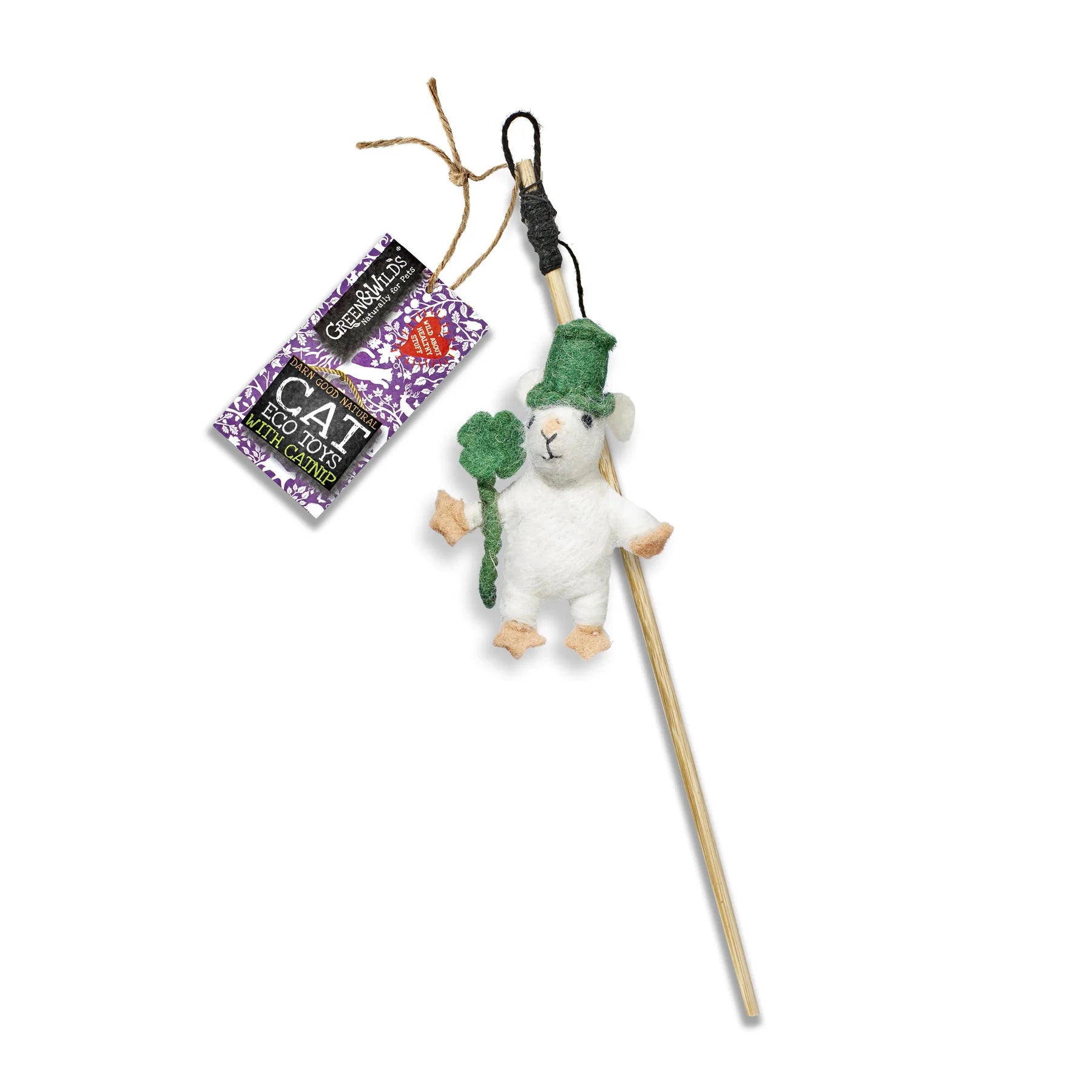 (GW) Murphy Mouse Eco Cat Teaser Toy with Catnip