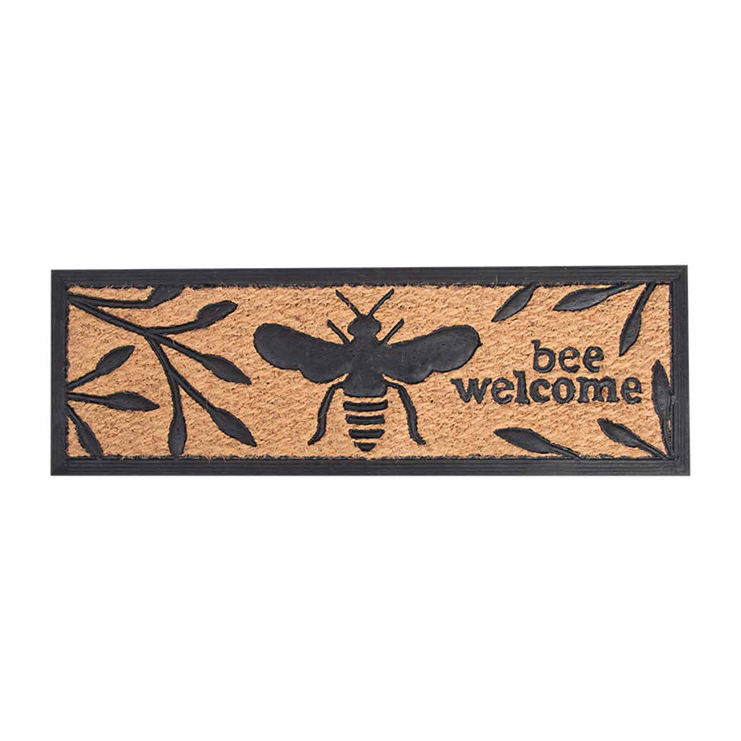 (FF) Bee Print Rubber Doormat Cocos