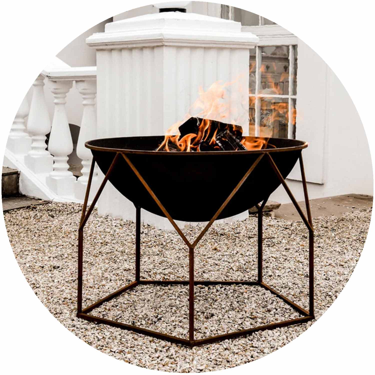 Buckingham Firebowl Rust