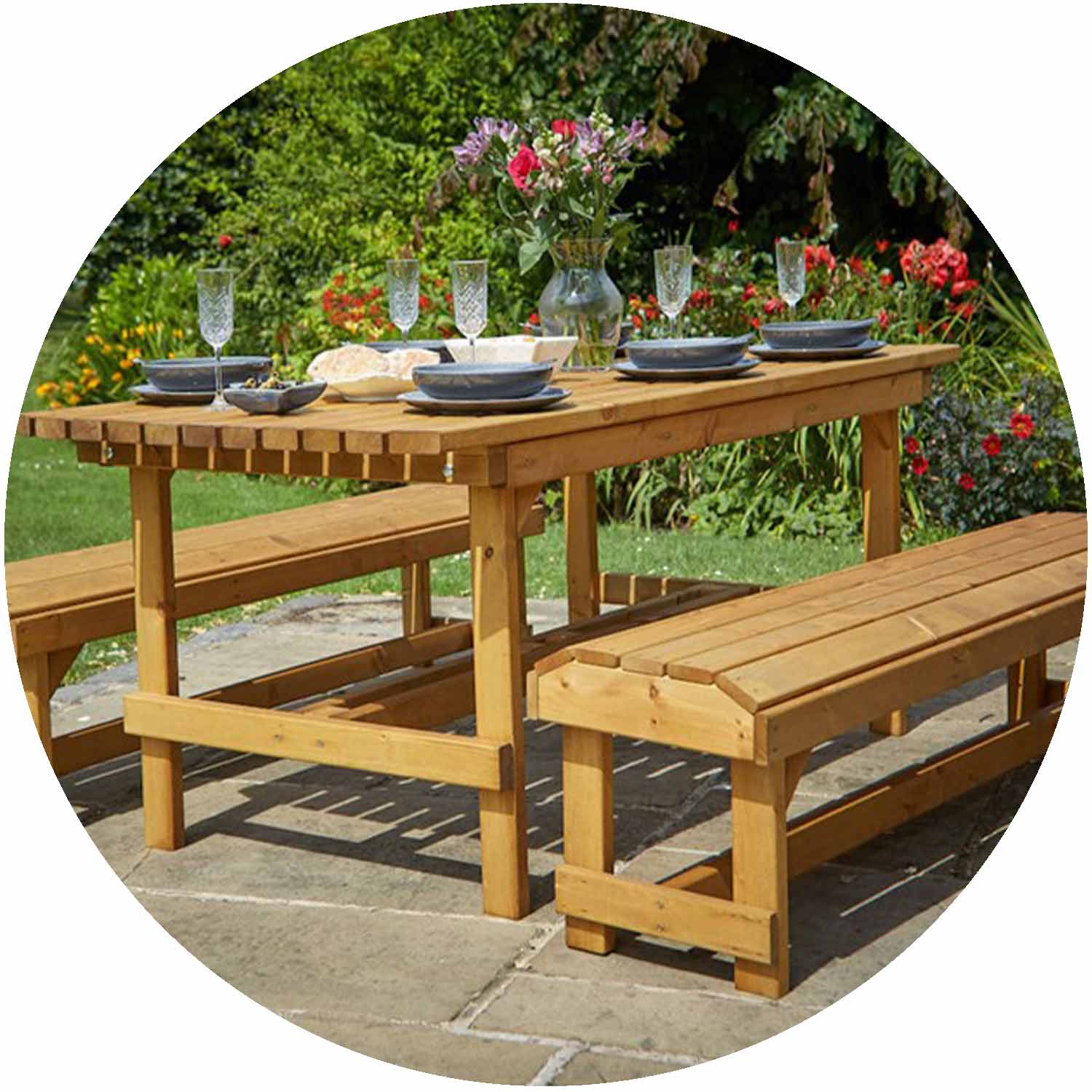 Danby Table And Bench Set