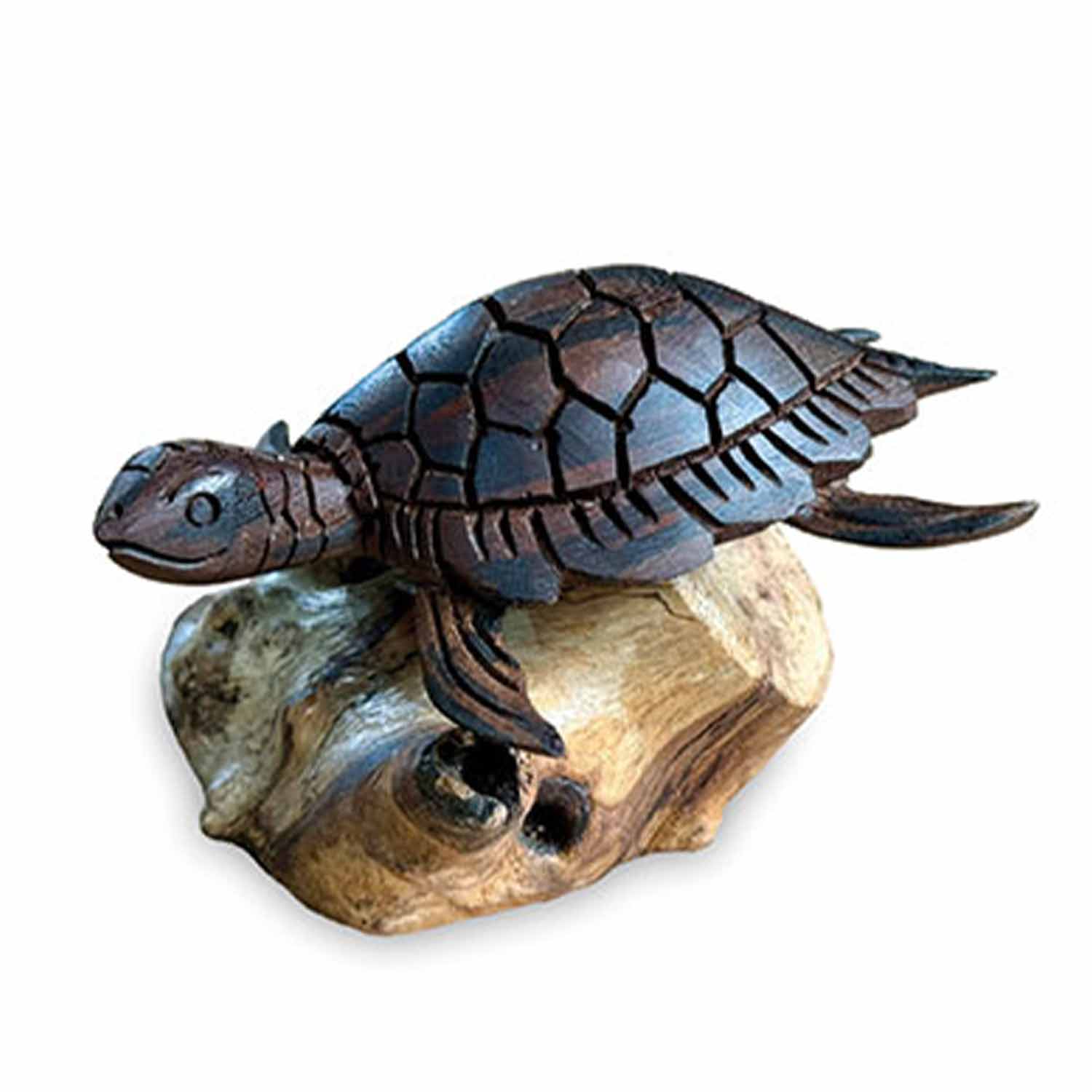 Dark Turtle on Rocks 7cm