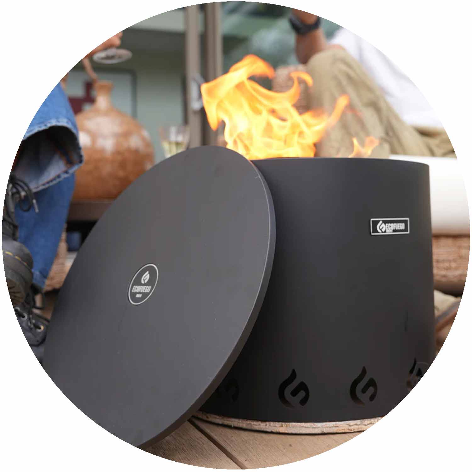 (EF) El Fuego Firepit Matt Black
