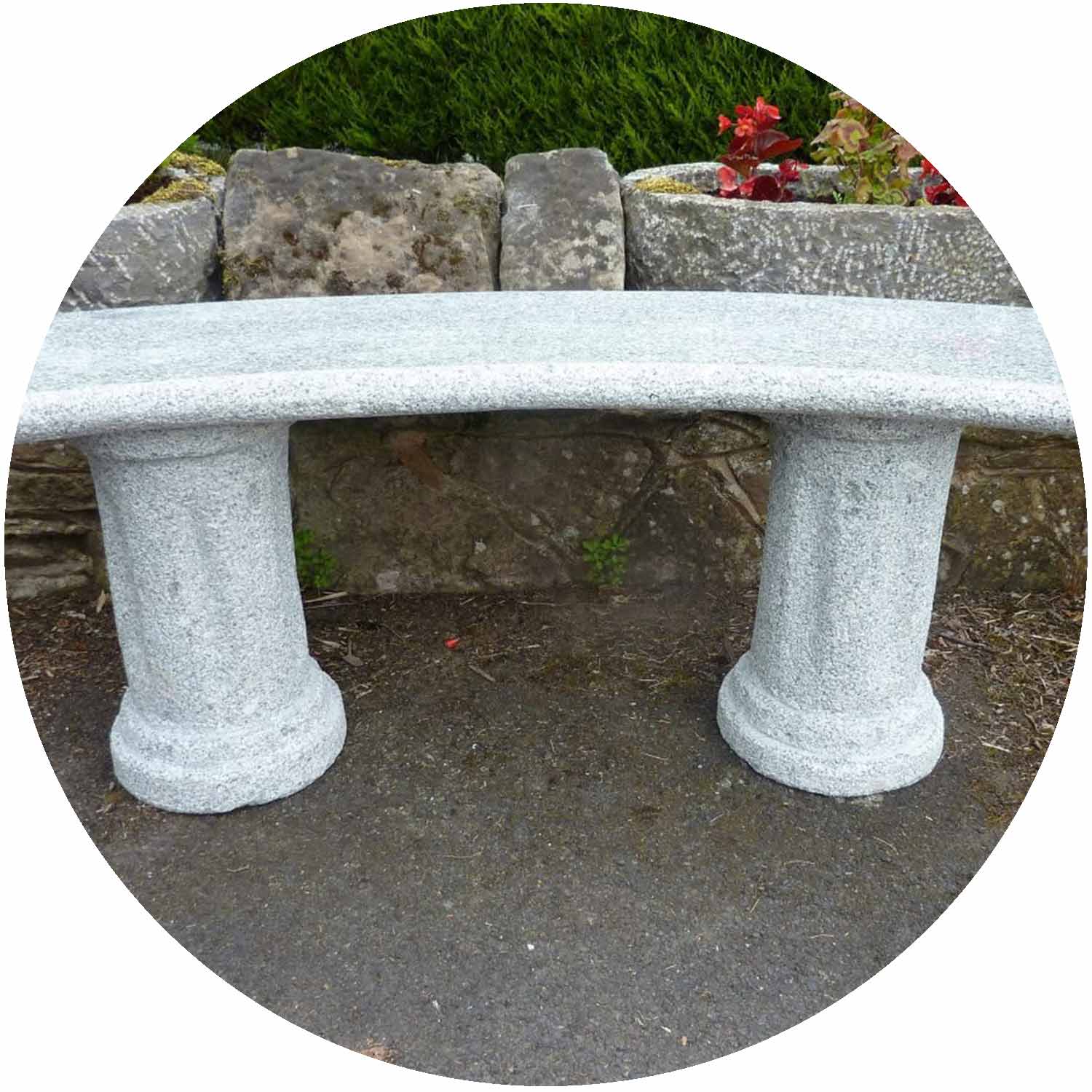 (EC) Florence Grey Granite Bench