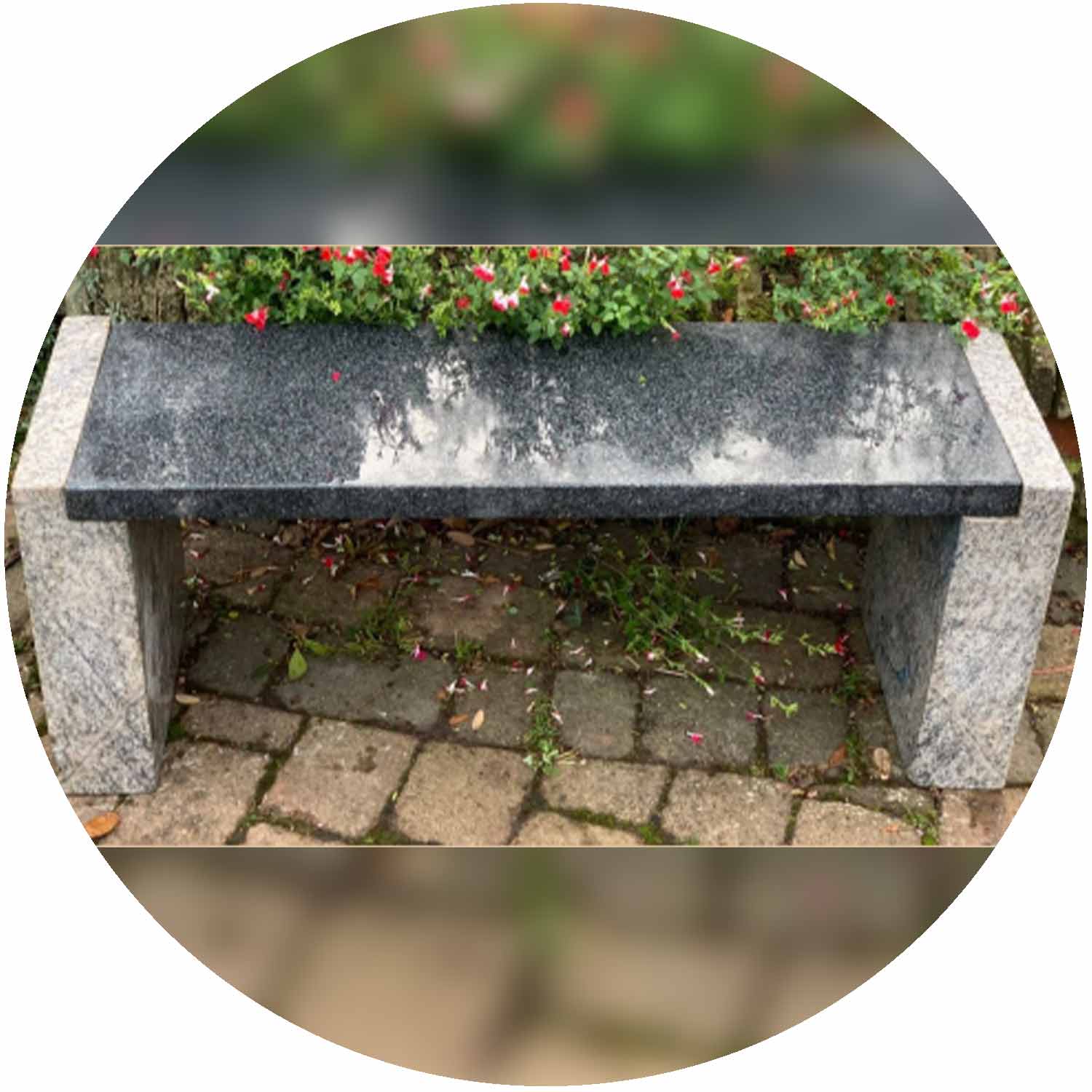 (EC) Epsom Two Tone Granite Bench