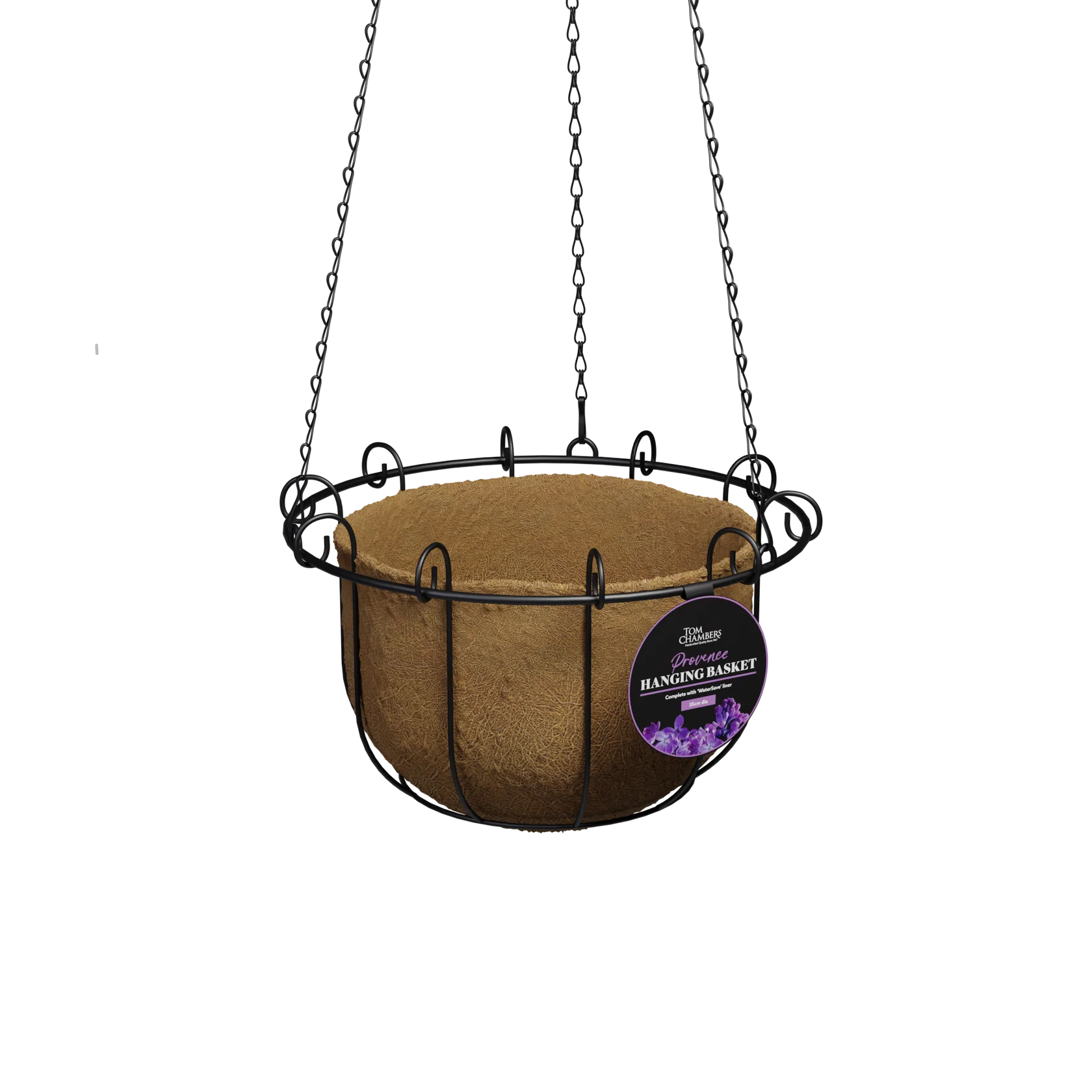Provence Hanging Basket C/W Liner - 35cm