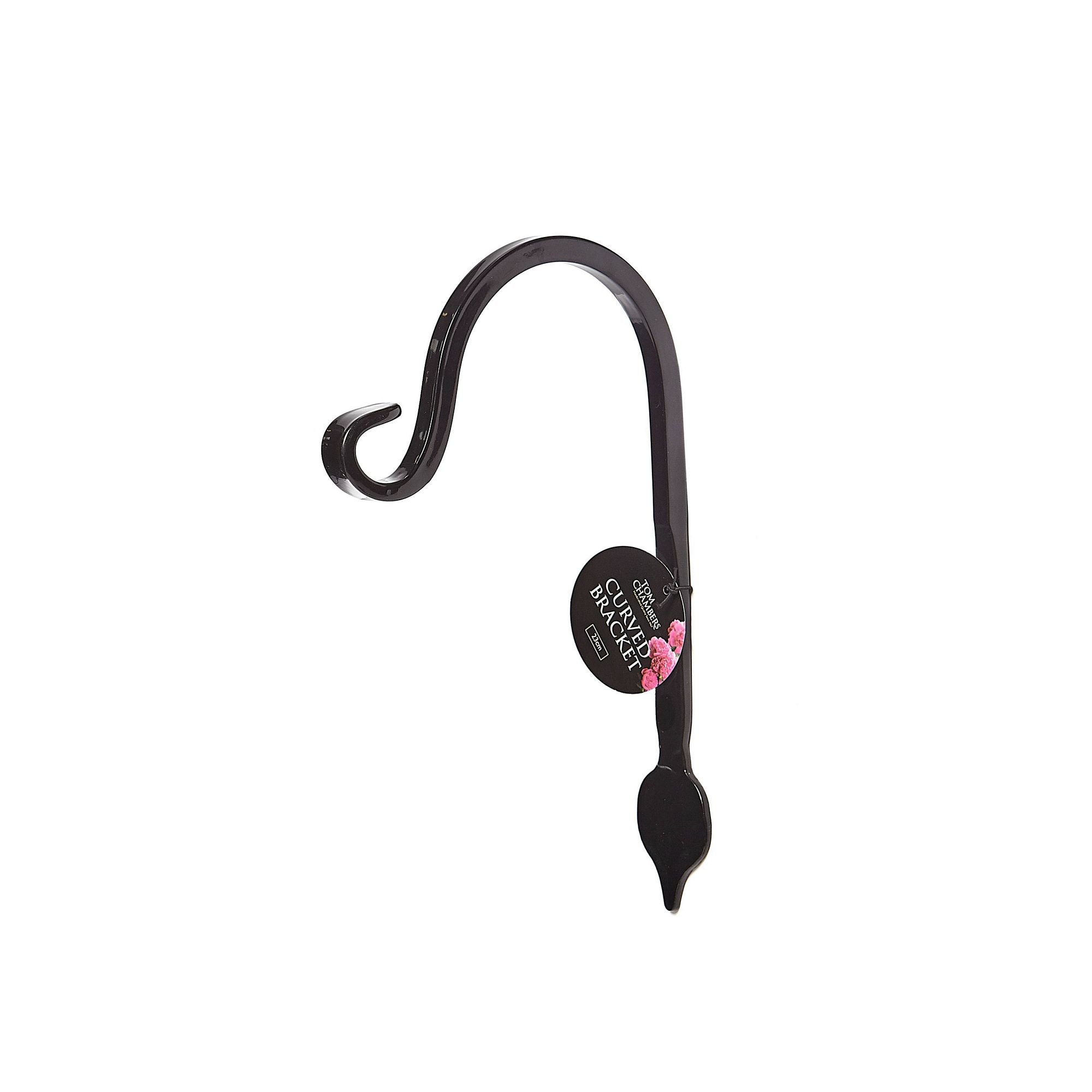 Curved Bracket With Leaf Detail - 23cm