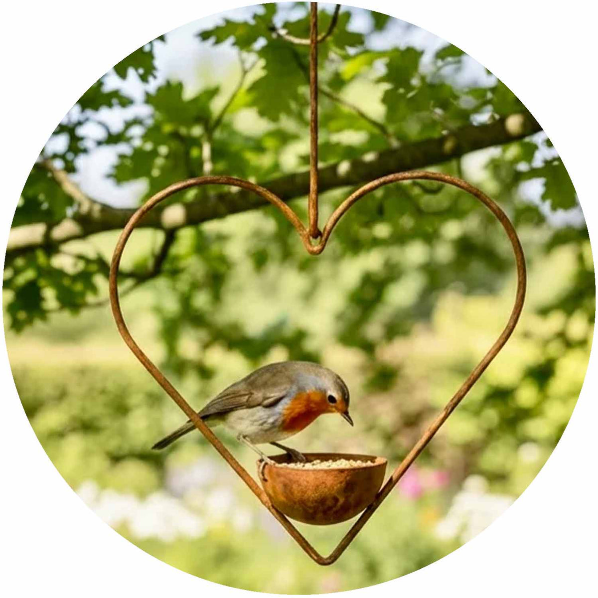 (PF) Heart Bird Feeder with Hook