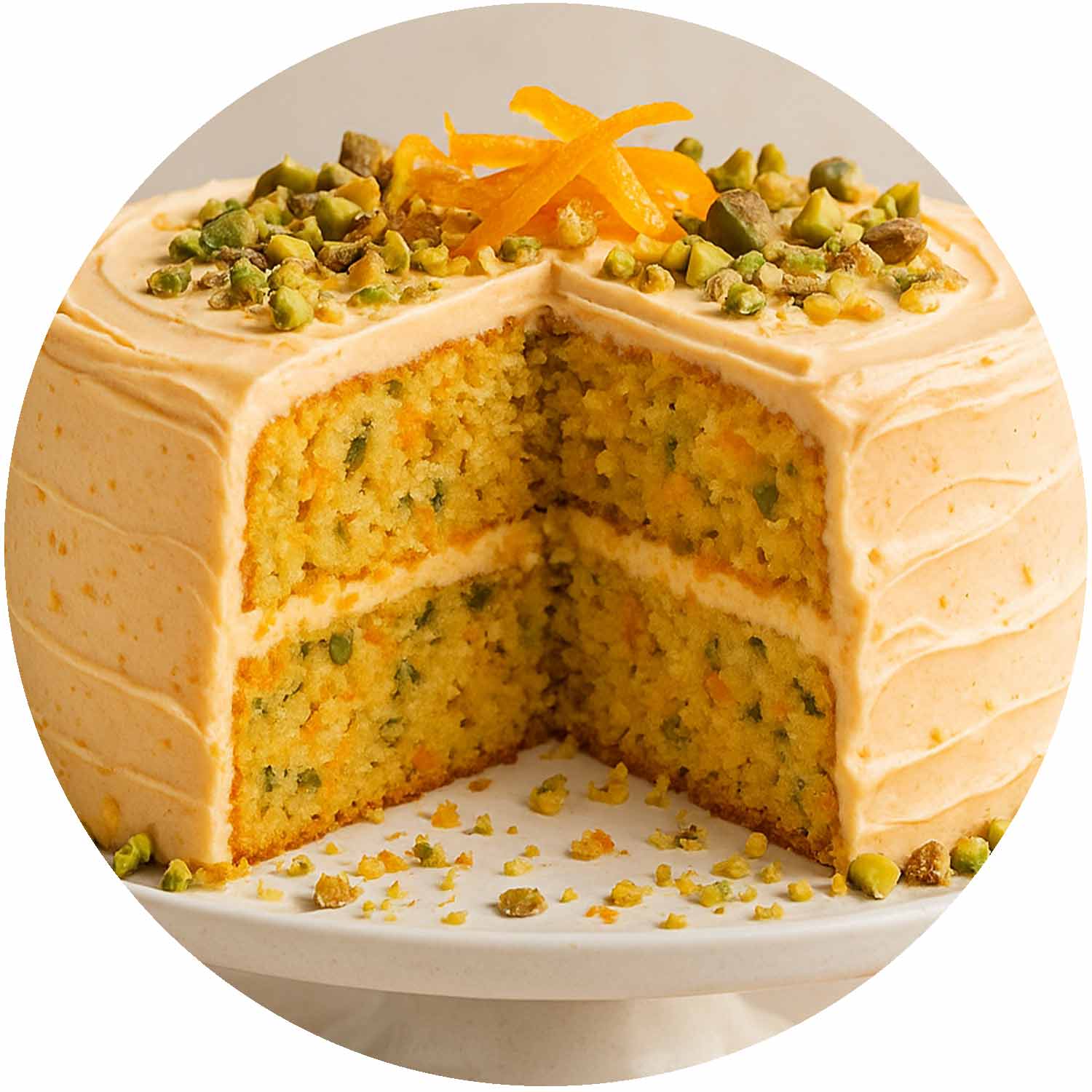 Orange And Pistachio Cake