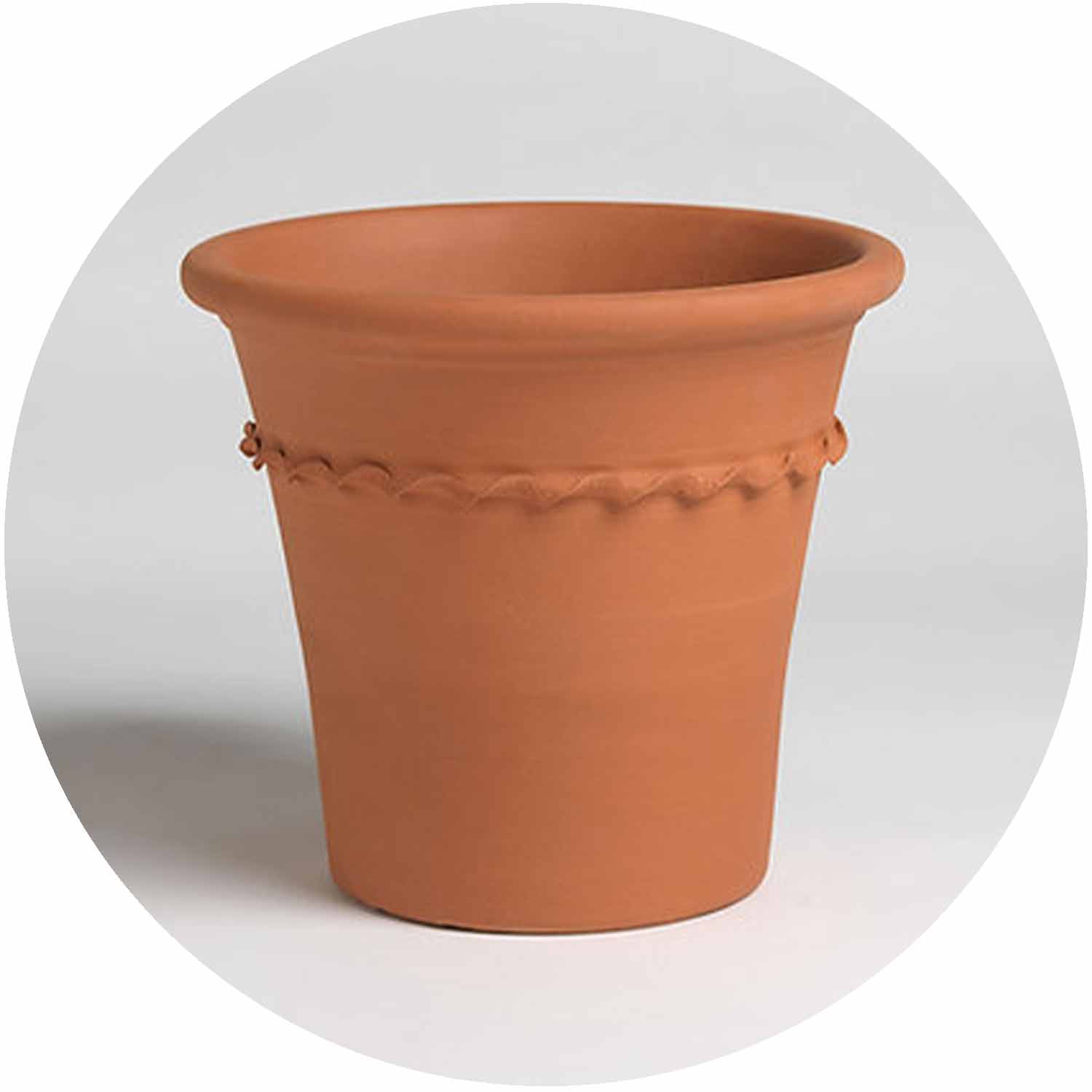 (BF) Terracotta Piecrust Planter