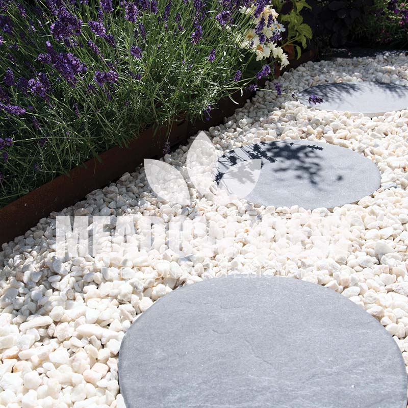 Round Porcelain Shadow Stepping Stone 375mm