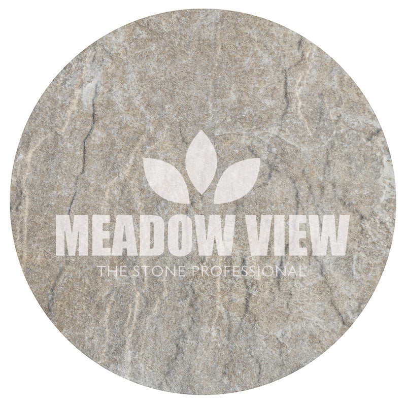 Round Porcelain Oatmeal Stepping Stone 375mm