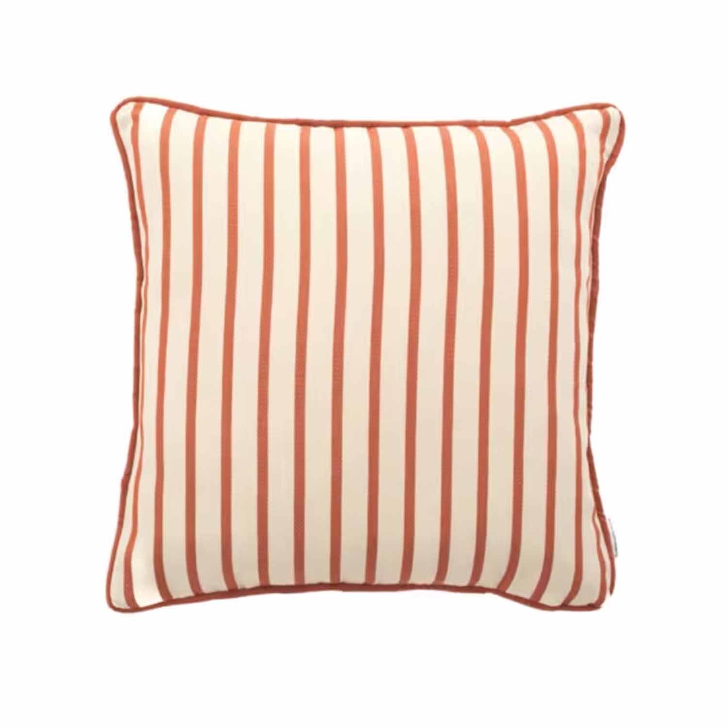 Terracotta Stripe Piped Cushion