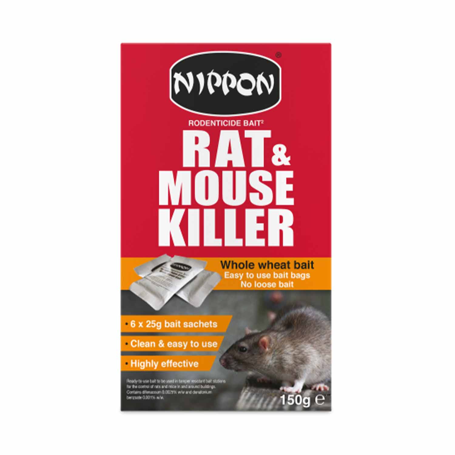 (VX) Nippon Rodenticide Whole Wheat Bait 150g