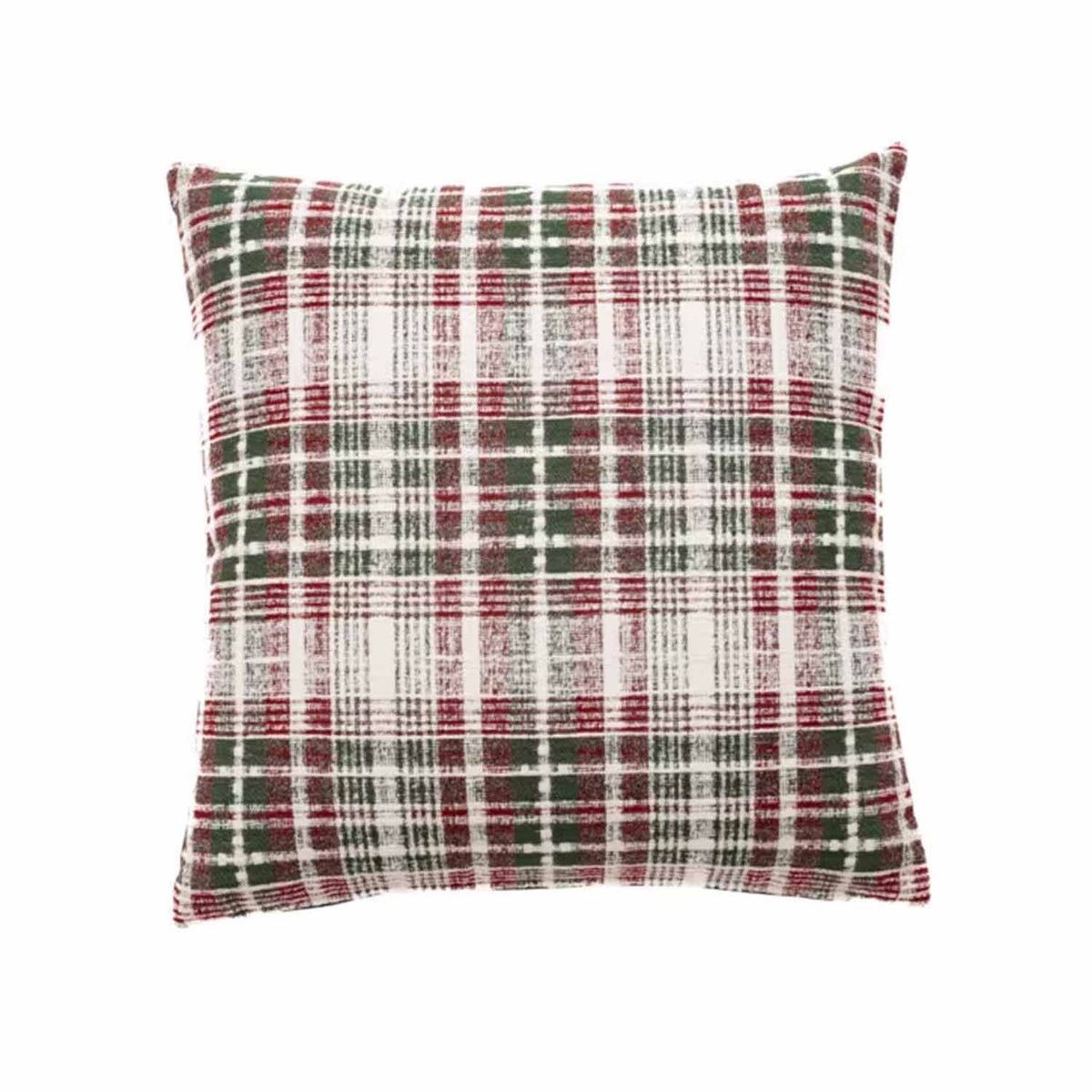 Winter Plaid Red Cushion