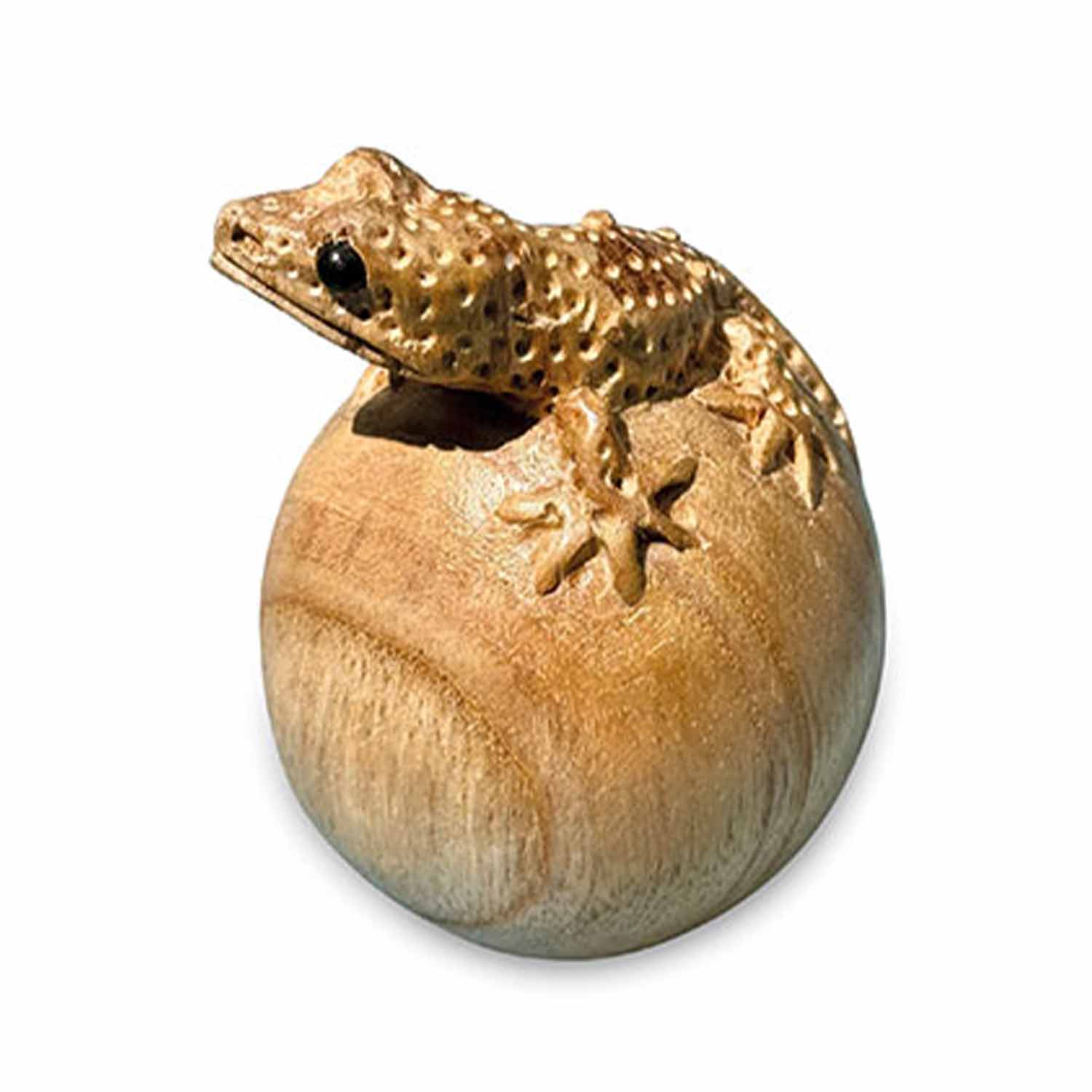 Hand-Carved Gecko on Egg Large 13cm
