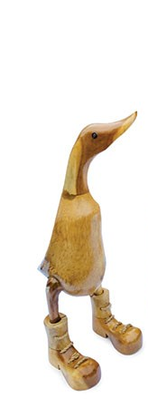 Wooden Ducks In Boots