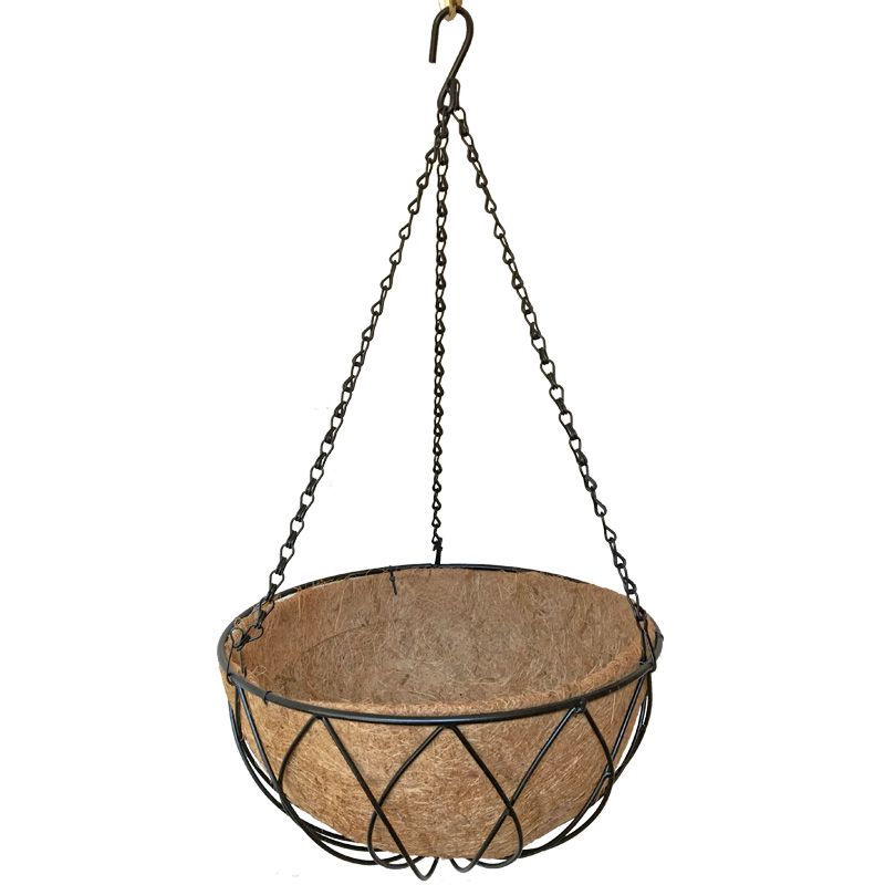 Lattice Hanging Basket C/W Liner - 40cm