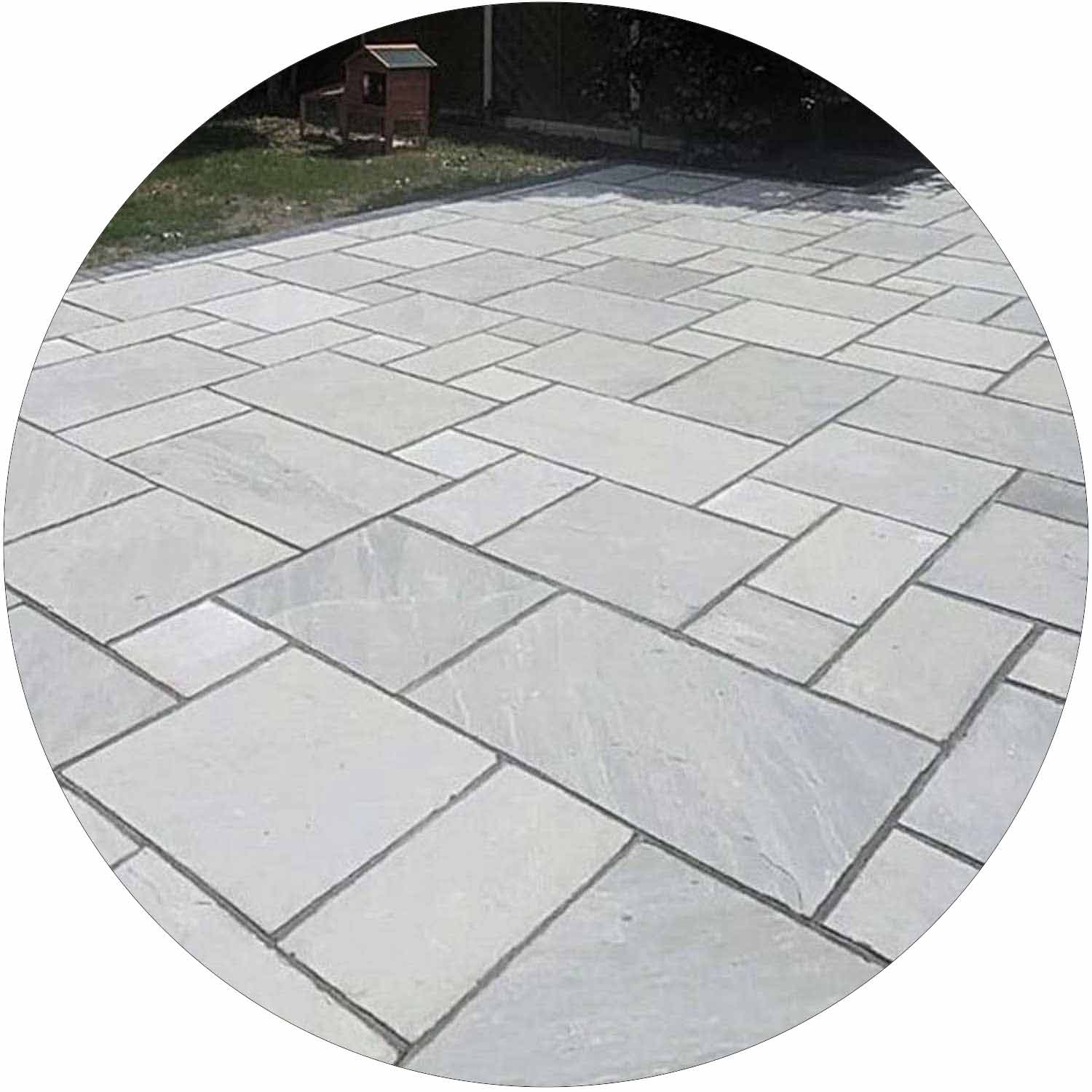 Kandla Grey Sandstone Paving per mtr