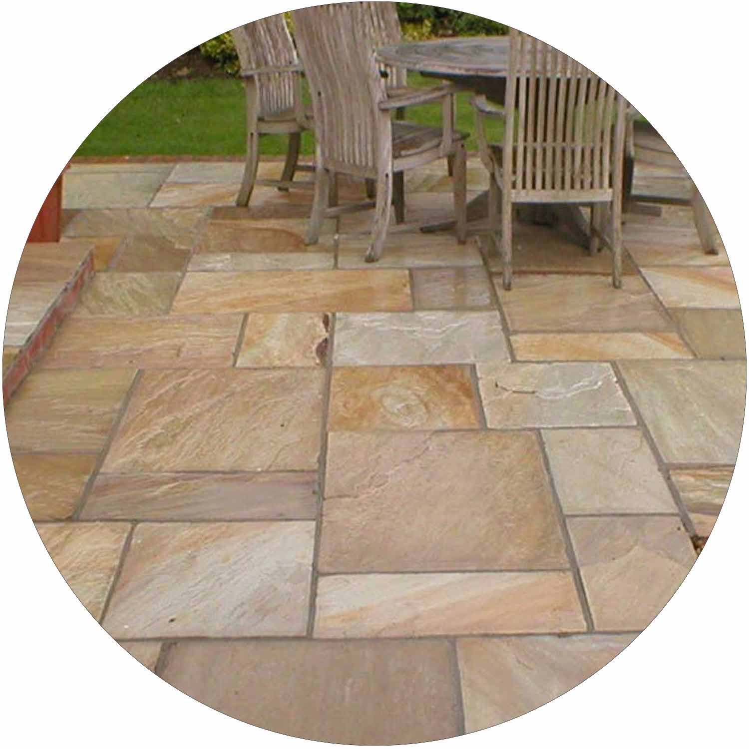 Rippon Buff Sandstone Paving per metre