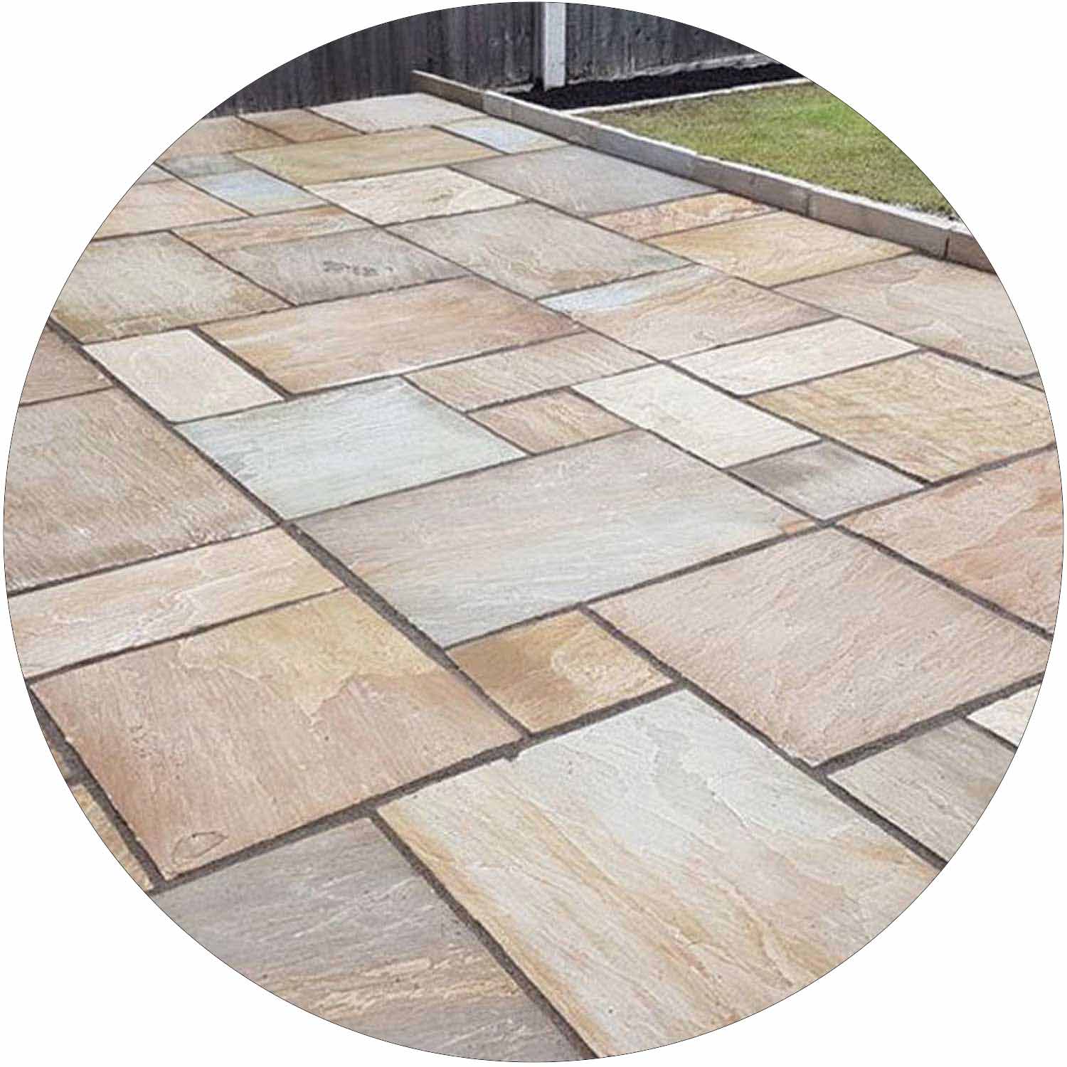 Rippon Buff Sandstone Paving per metre